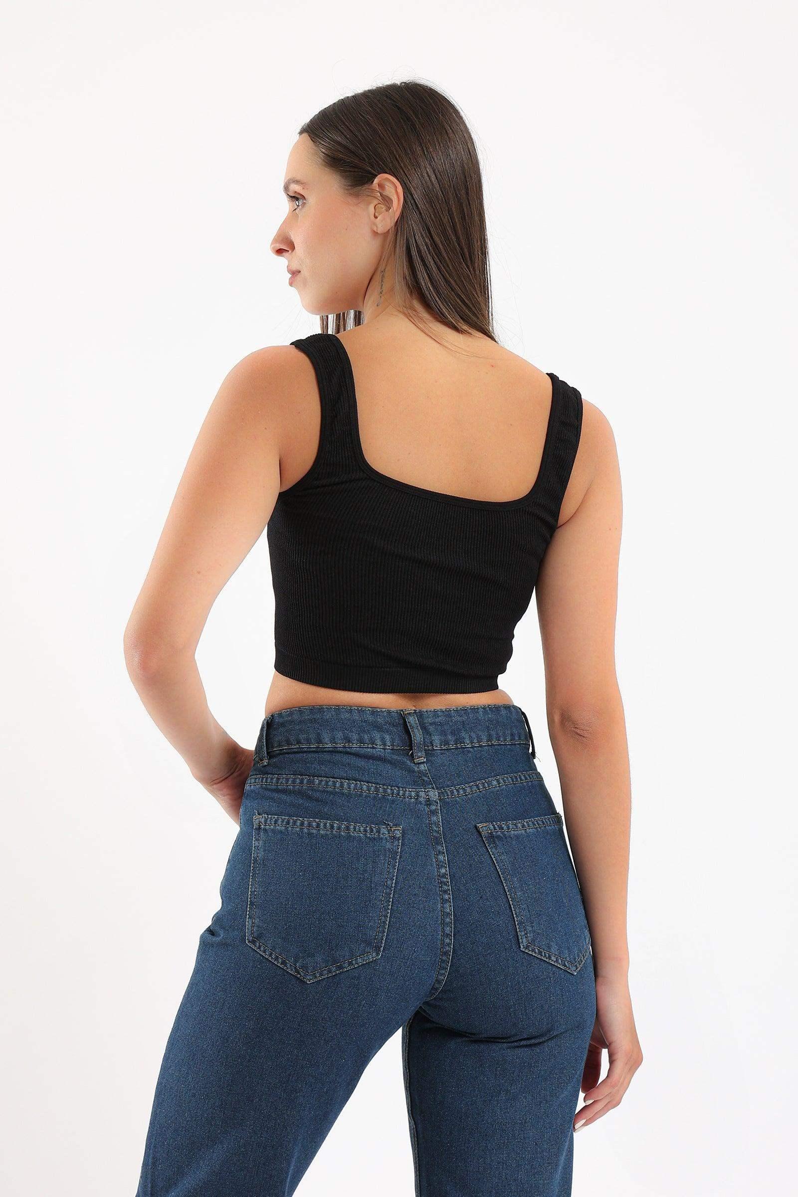 Wide Strap Crop Top - Carina - كارينا