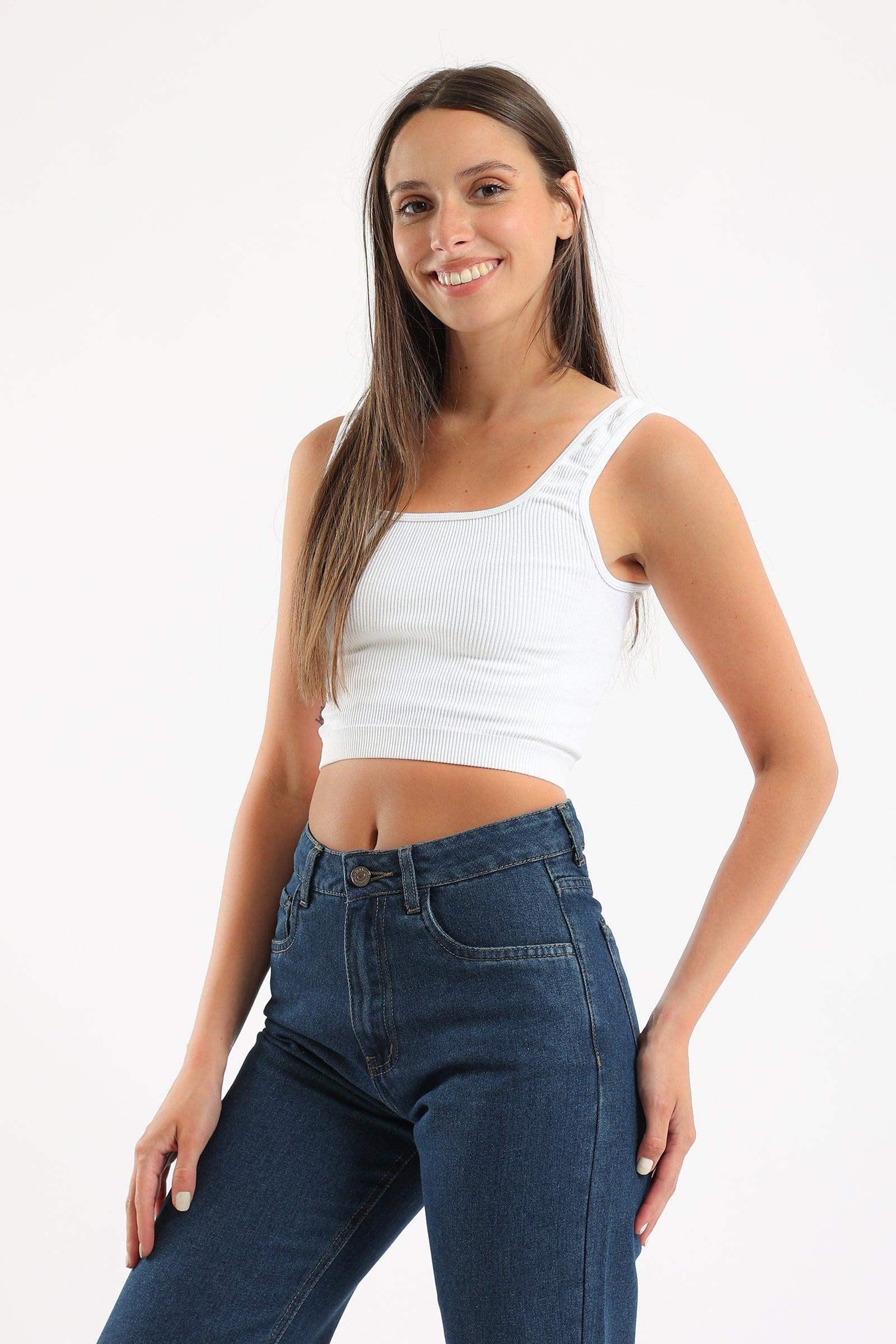 Wide Strap Crop Top - Carina - كارينا
