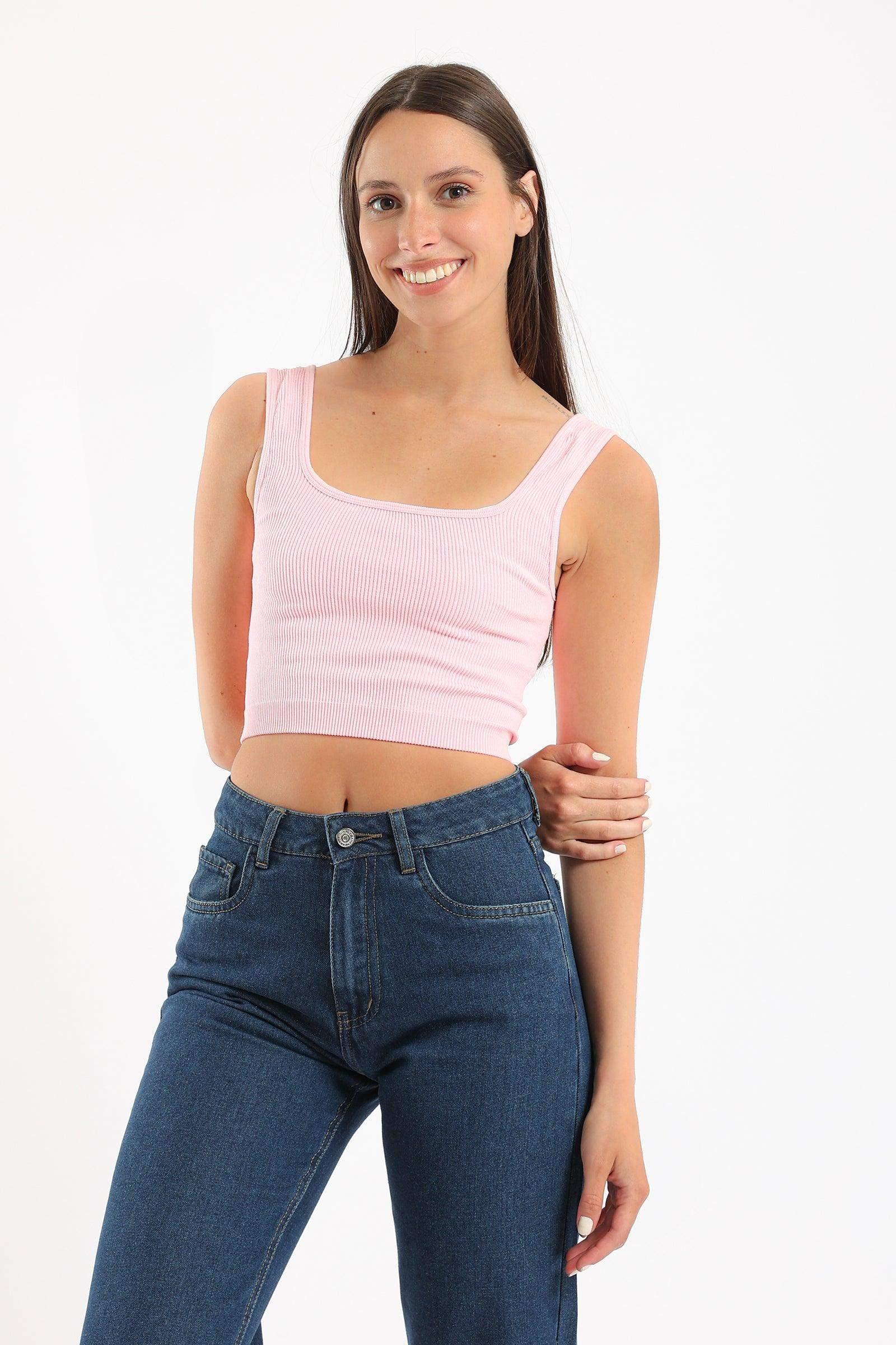 Wide Strap Crop Top - Carina - كارينا