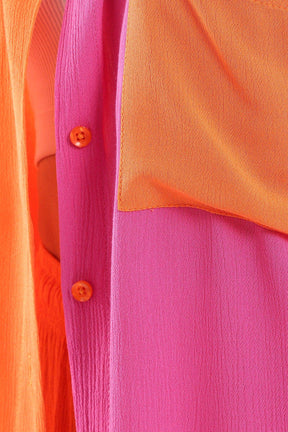 Color Block Collared Shirt - Carina - كارينا