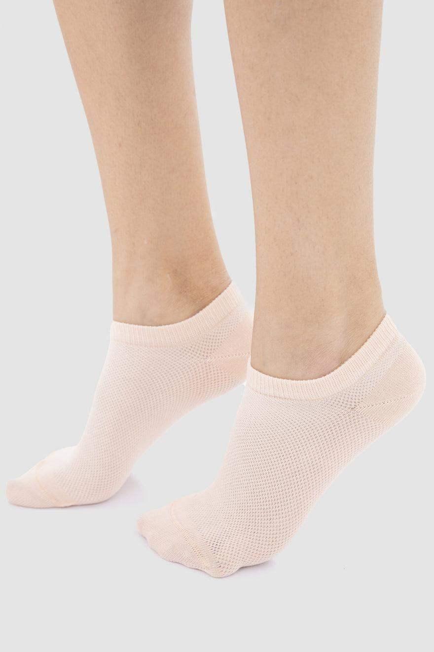Cotton Ankle Socks - 3 Pairs - Carina - كارينا