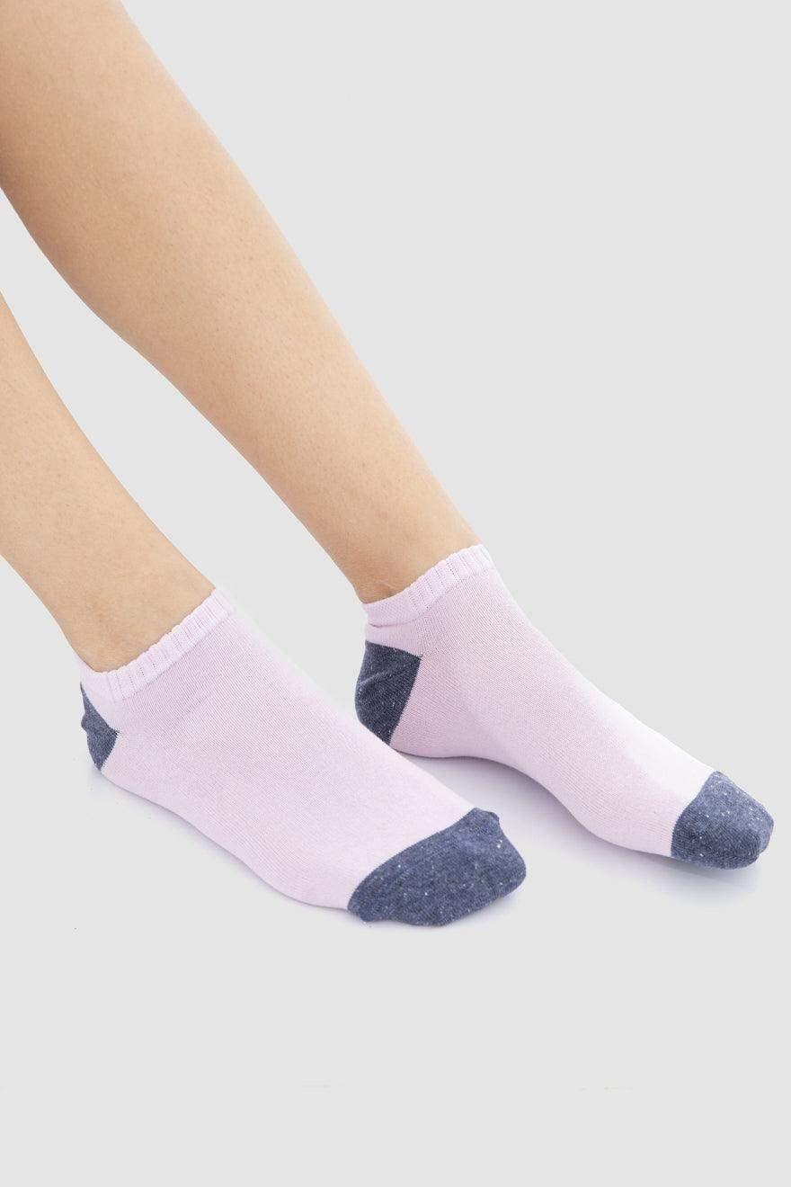 Cotton Ankle Socks - 3 Pairs - Carina - كارينا