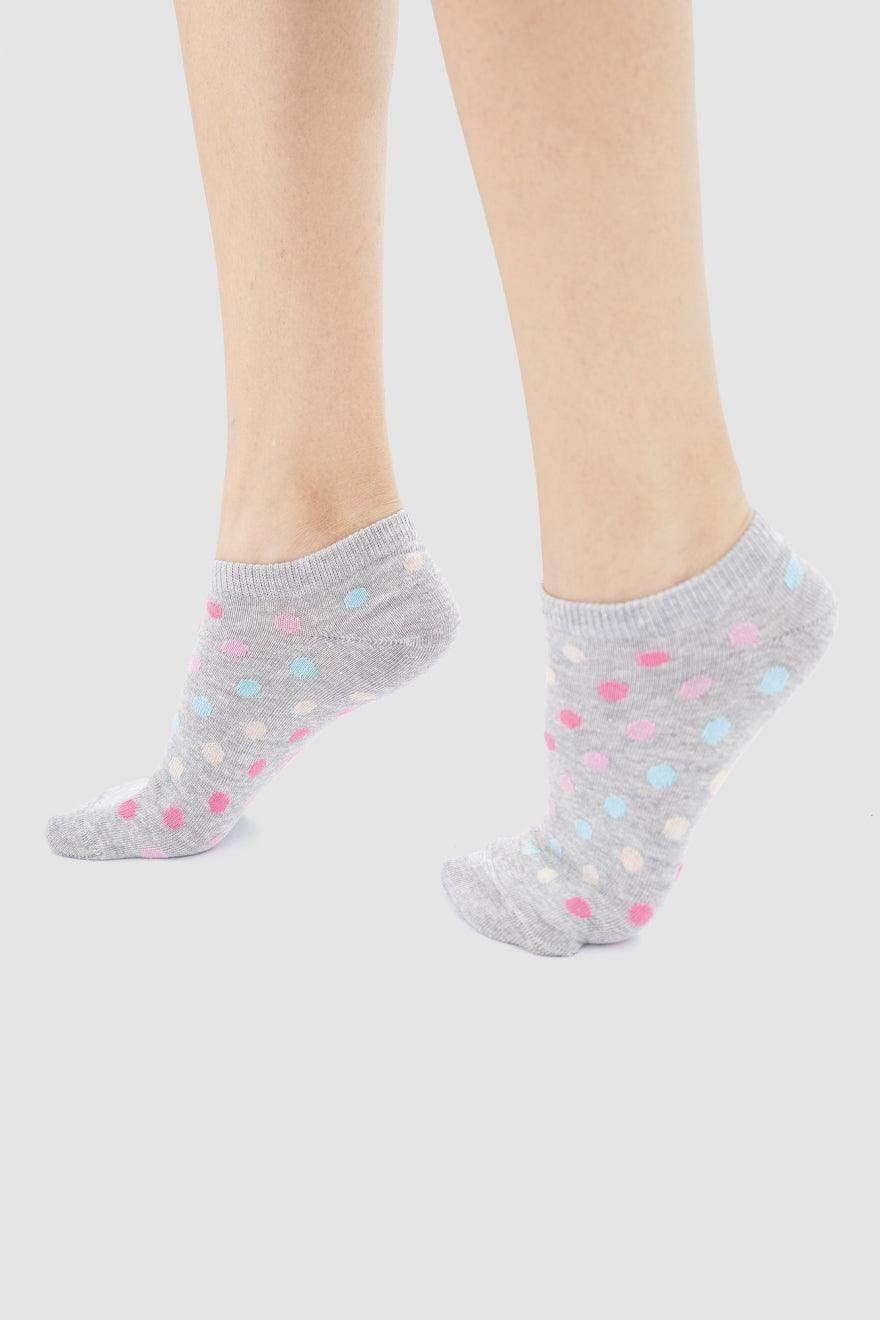 Cotton Ankle Socks - 3 Pairs - Carina - كارينا