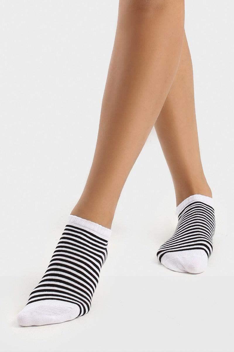 Cotton Ankle Socks - 5 Pairs - Carina - كارينا