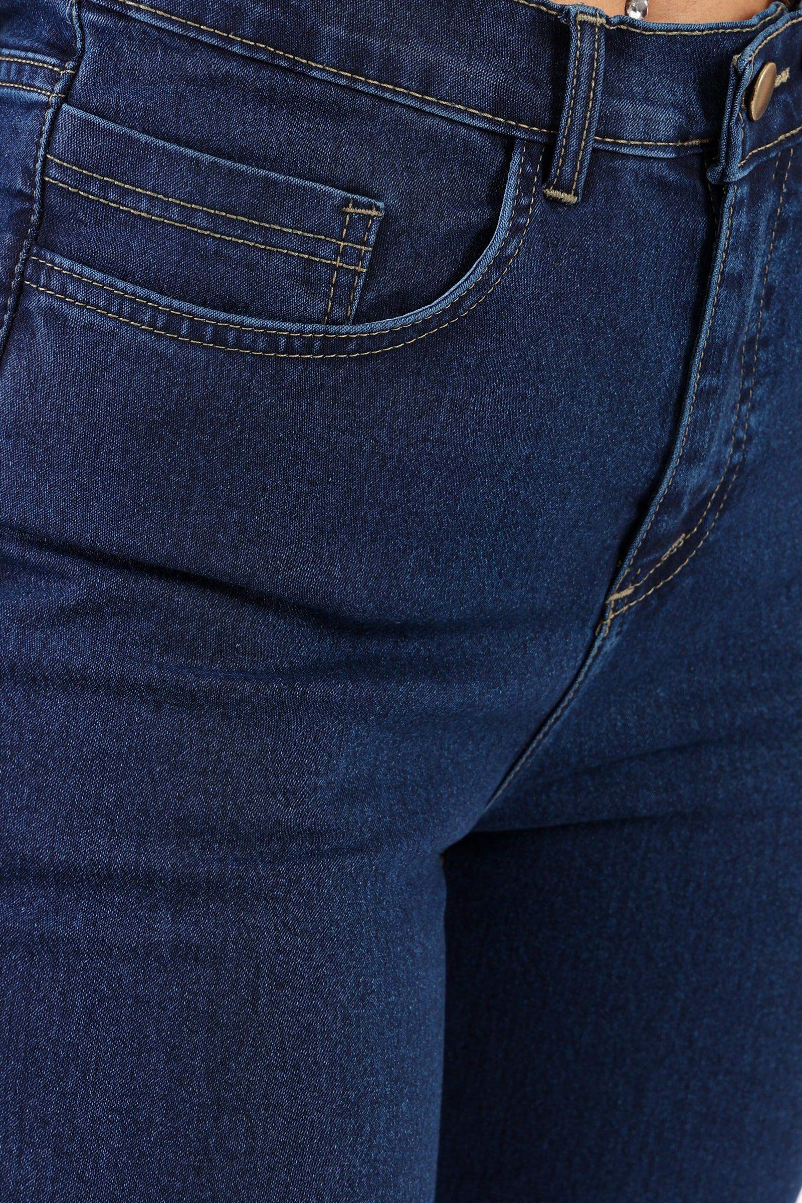 Cotton Flared Jeans - Carina - كارينا