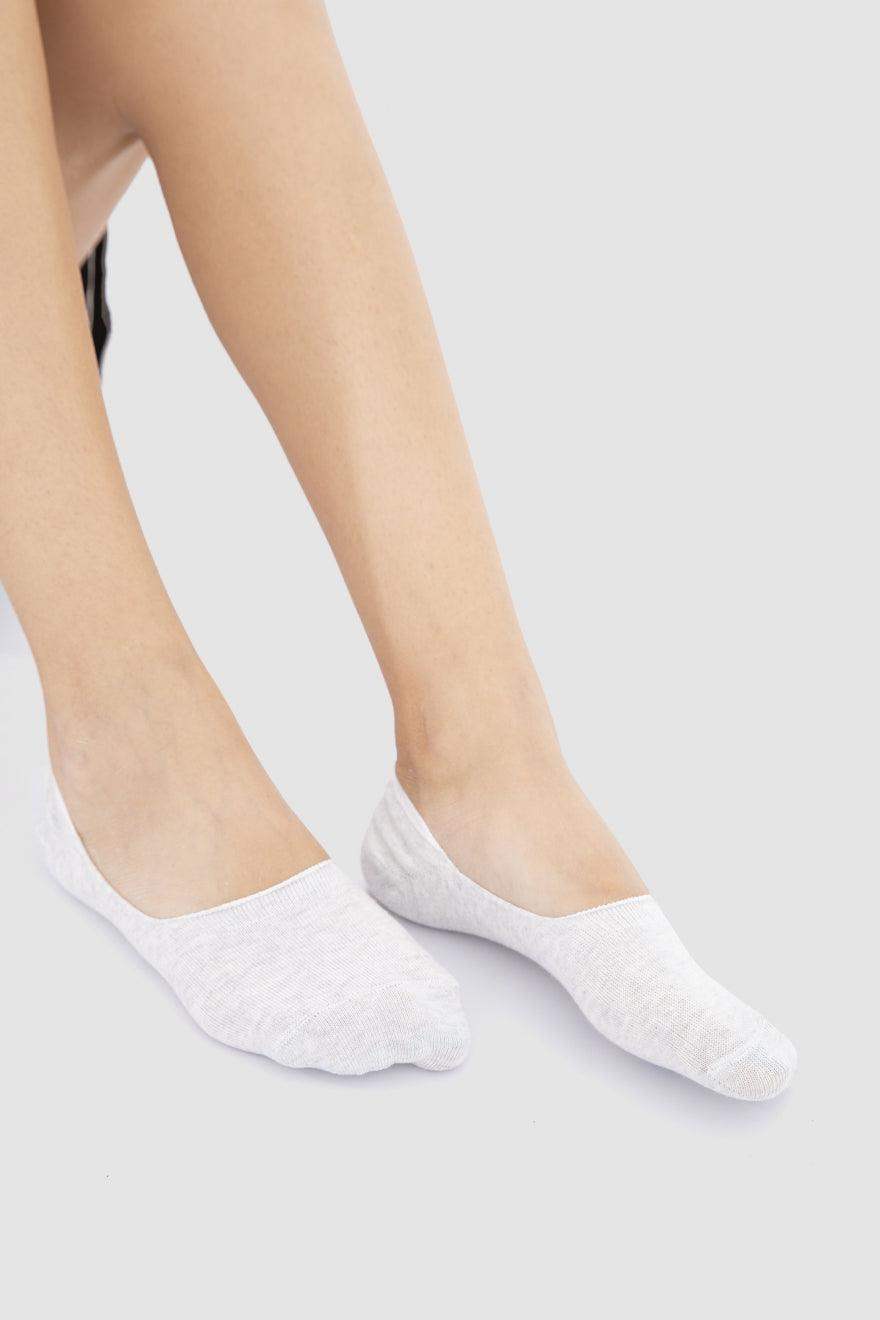 Cotton Invisible Socks - 3 Pairs - Carina - كارينا