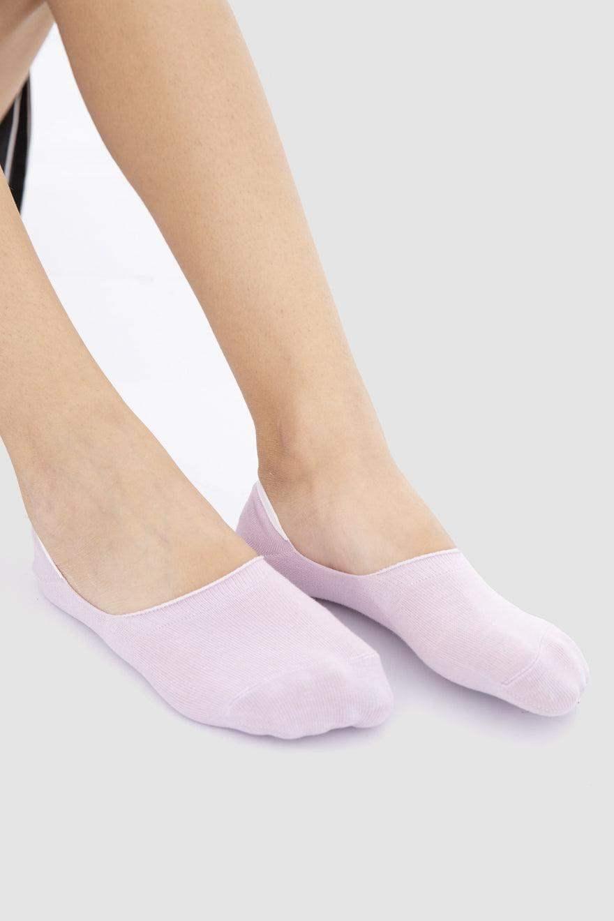 Cotton Invisible Socks - 3 Pairs - Carina - كارينا
