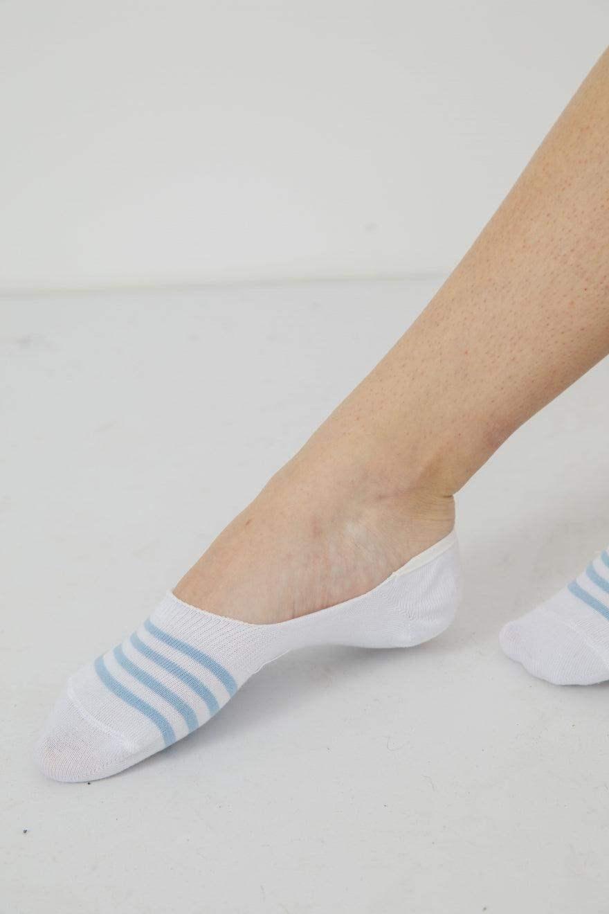 Cotton Invisible Socks - 3 Pairs - Carina - كارينا