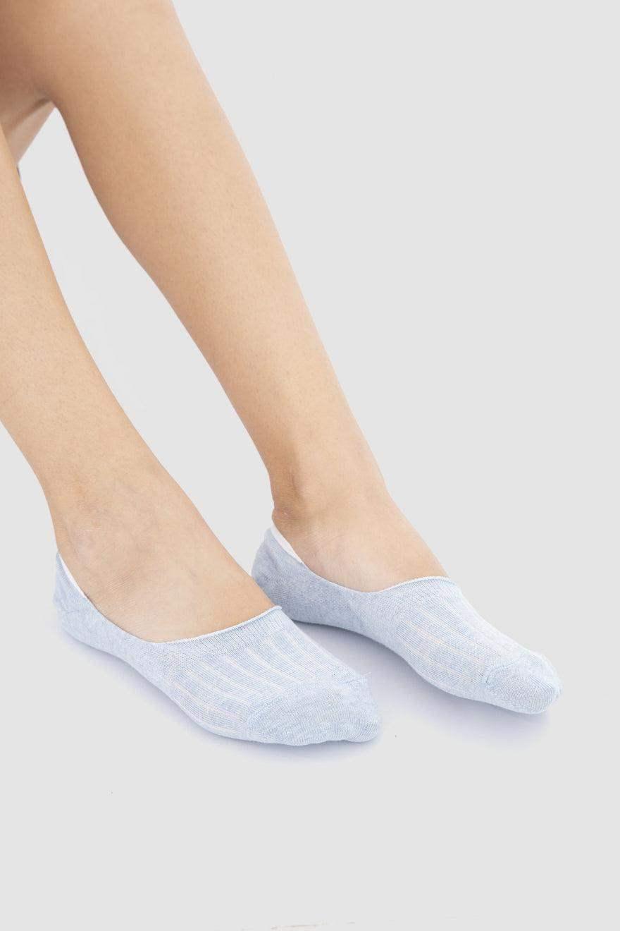 Cotton Invisible Socks - 3 Pairs - Carina - كارينا
