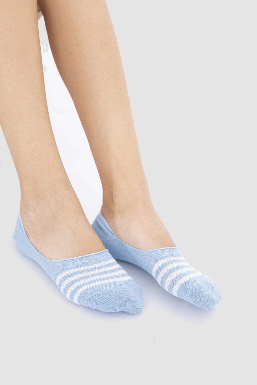 Cotton Invisible Socks - 3 Pairs - Carina - كارينا