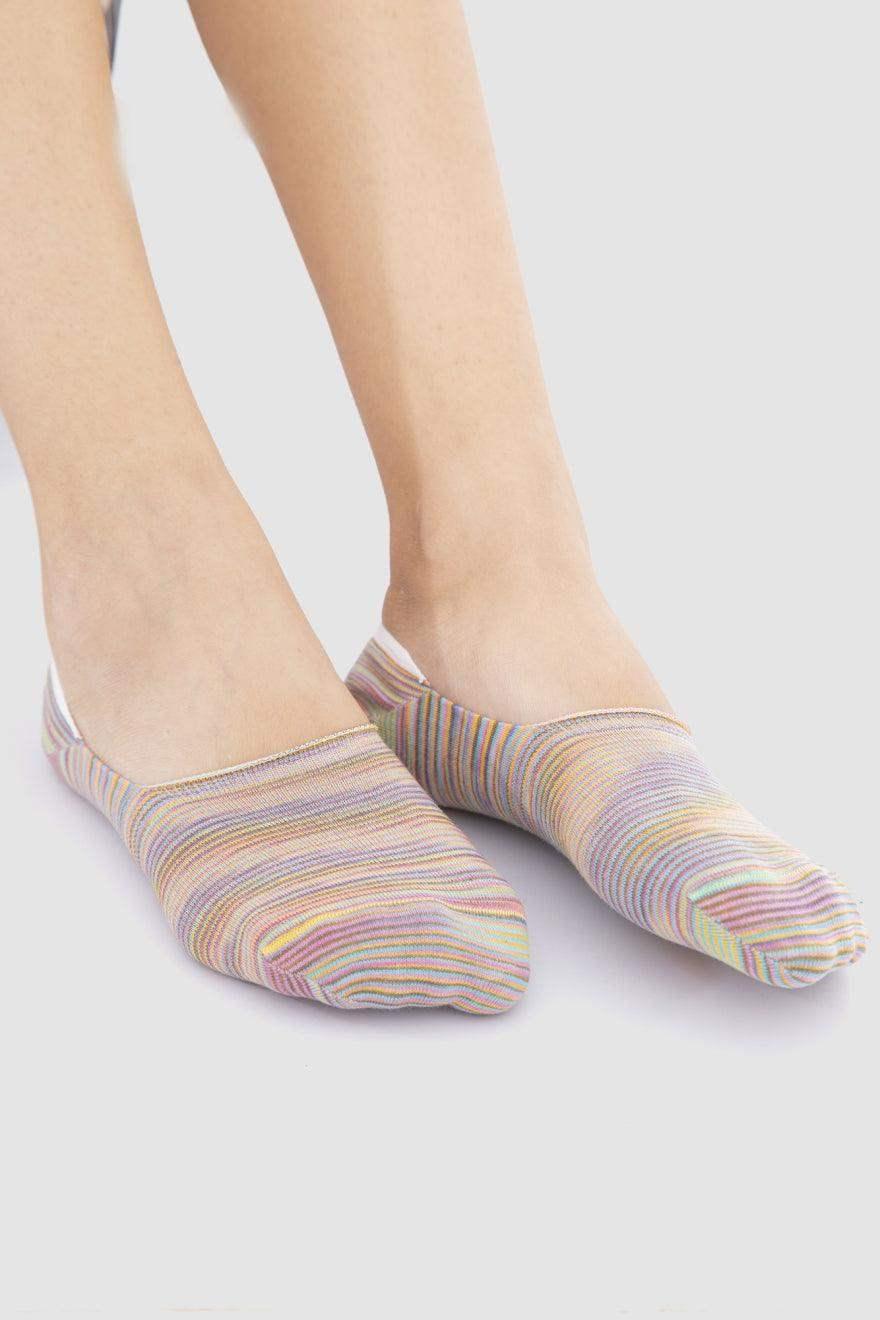 Cotton Invisible Socks - 3 Pairs - Carina - كارينا