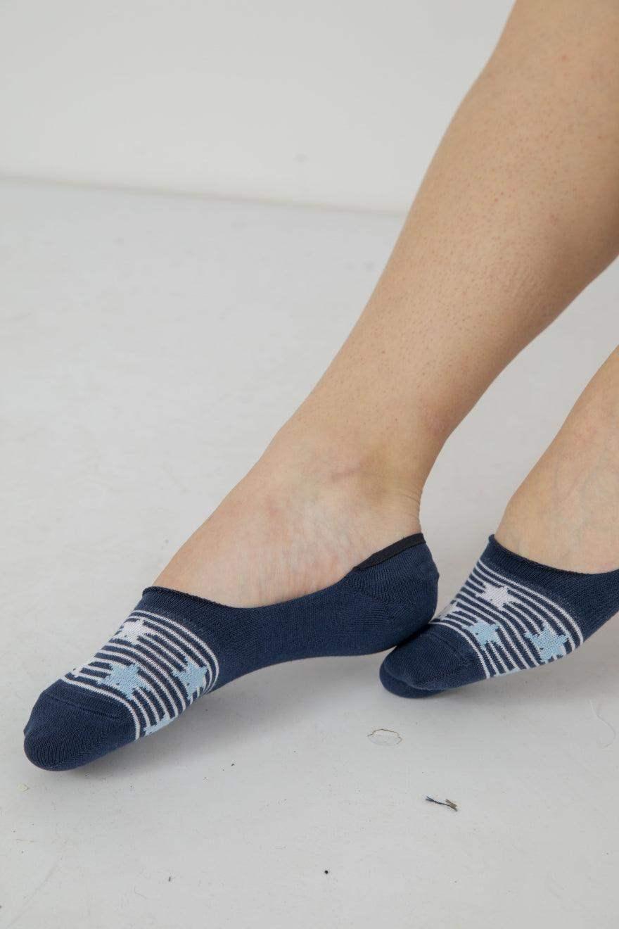 Cotton Invisible Socks - 3 Pairs - Carina - كارينا