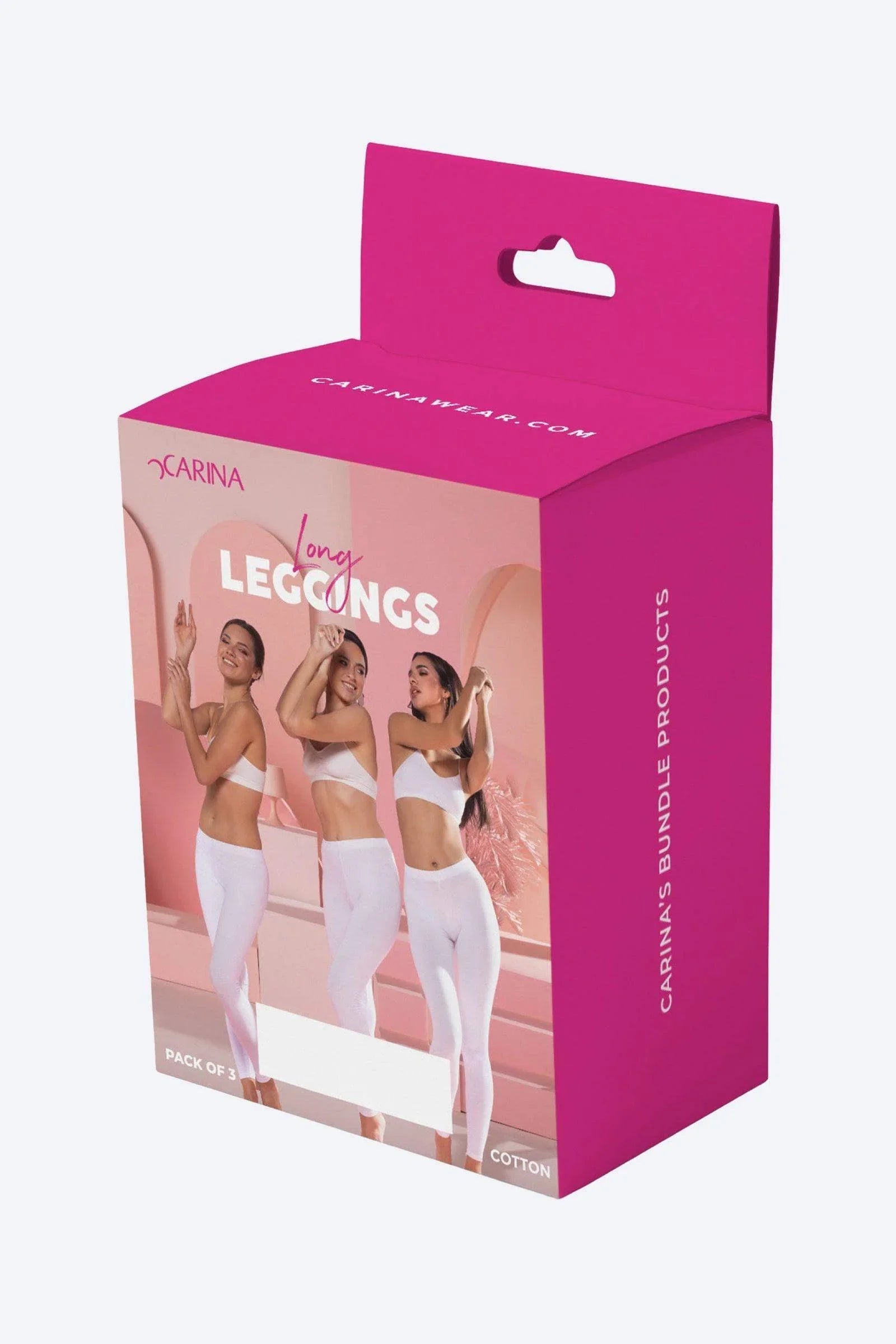 Cotton Leggings (Pack of 3) - Carina - كارينا