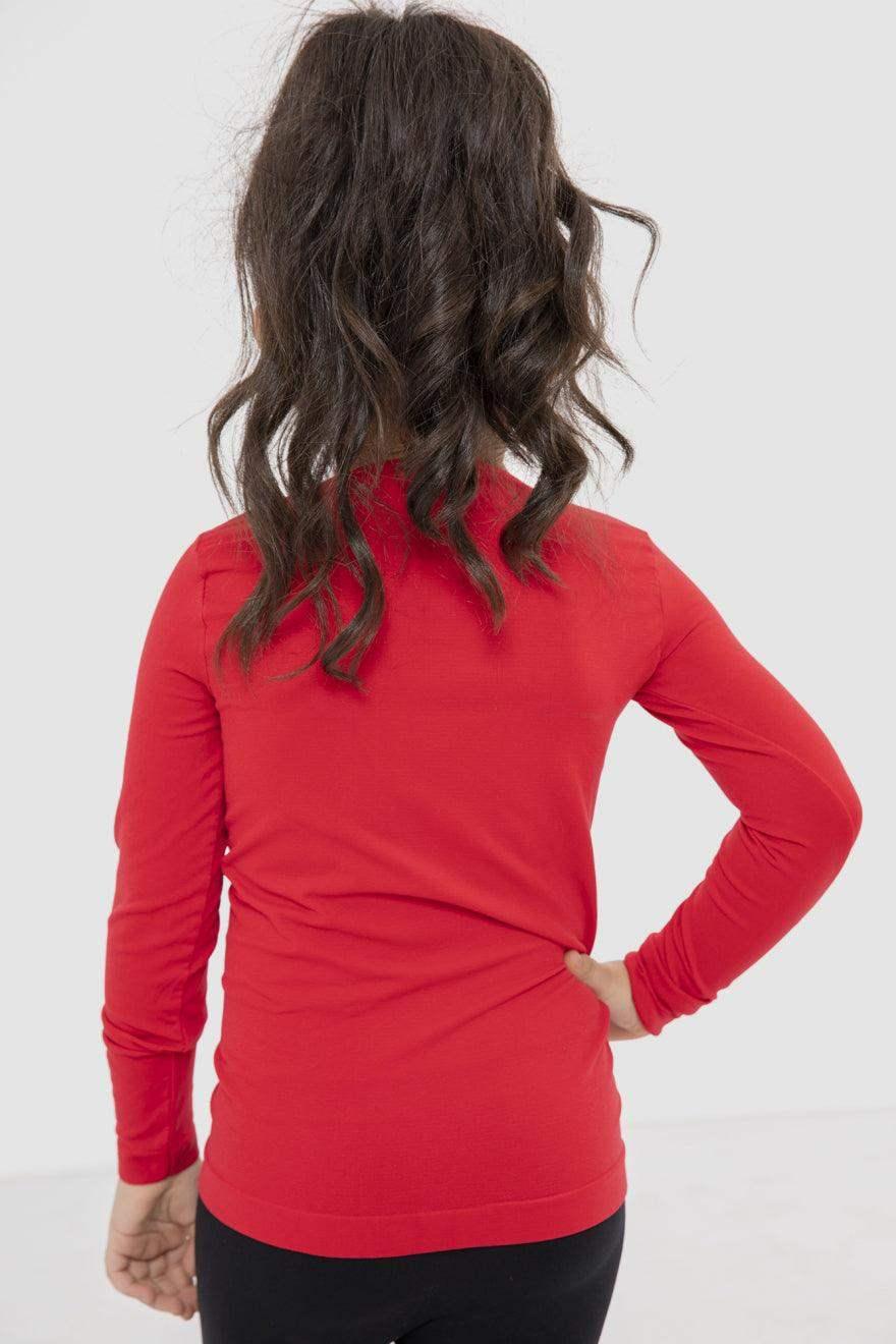 Girls Microfiber Long Sleeves Top Classic Girly-N - Carina - كارينا