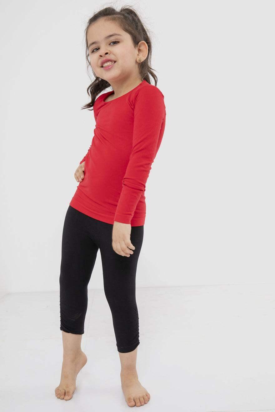Girls Microfiber Long Sleeves Top Classic Girly-N - Carina - كارينا