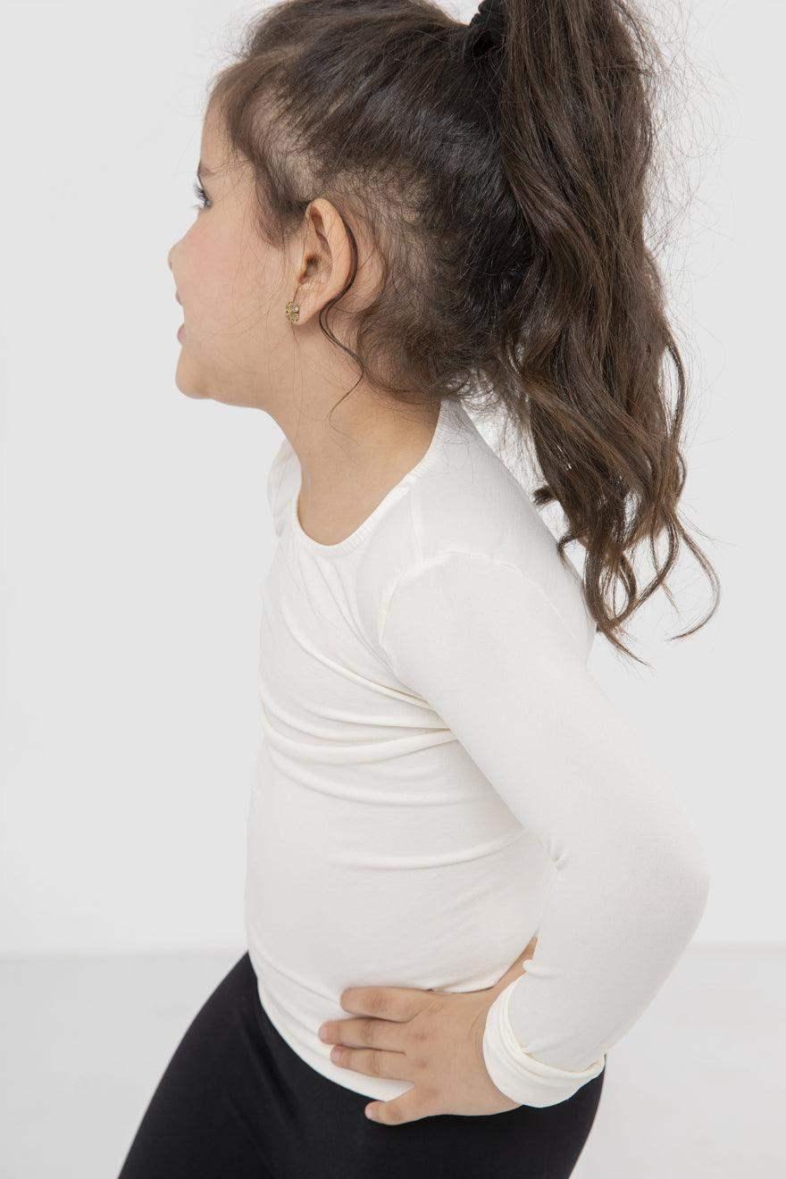 Girls Microfiber Long Sleeves Top Classic Girly-N - Carina - كارينا