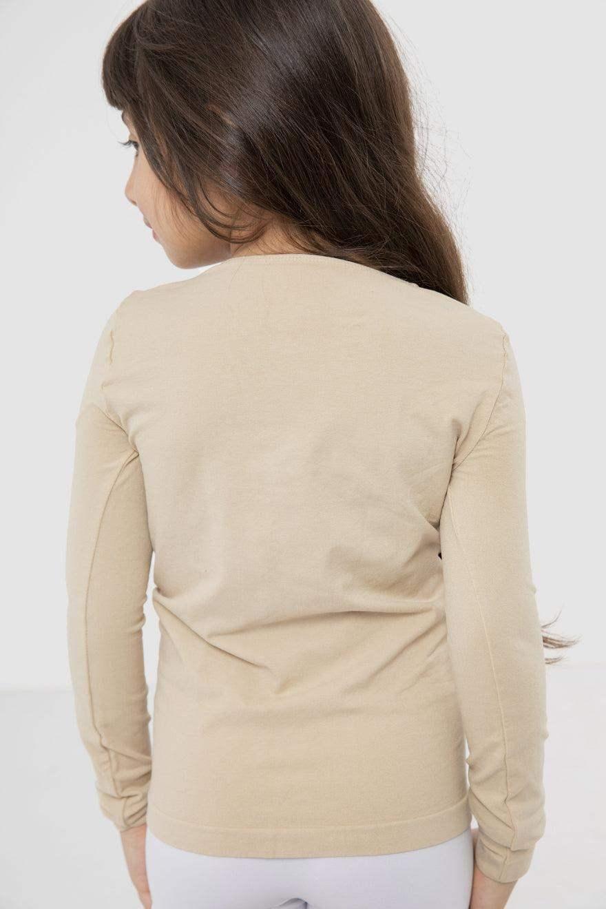 Girls Microfiber Long Sleeves Top Classic Girly-N - Carina - كارينا