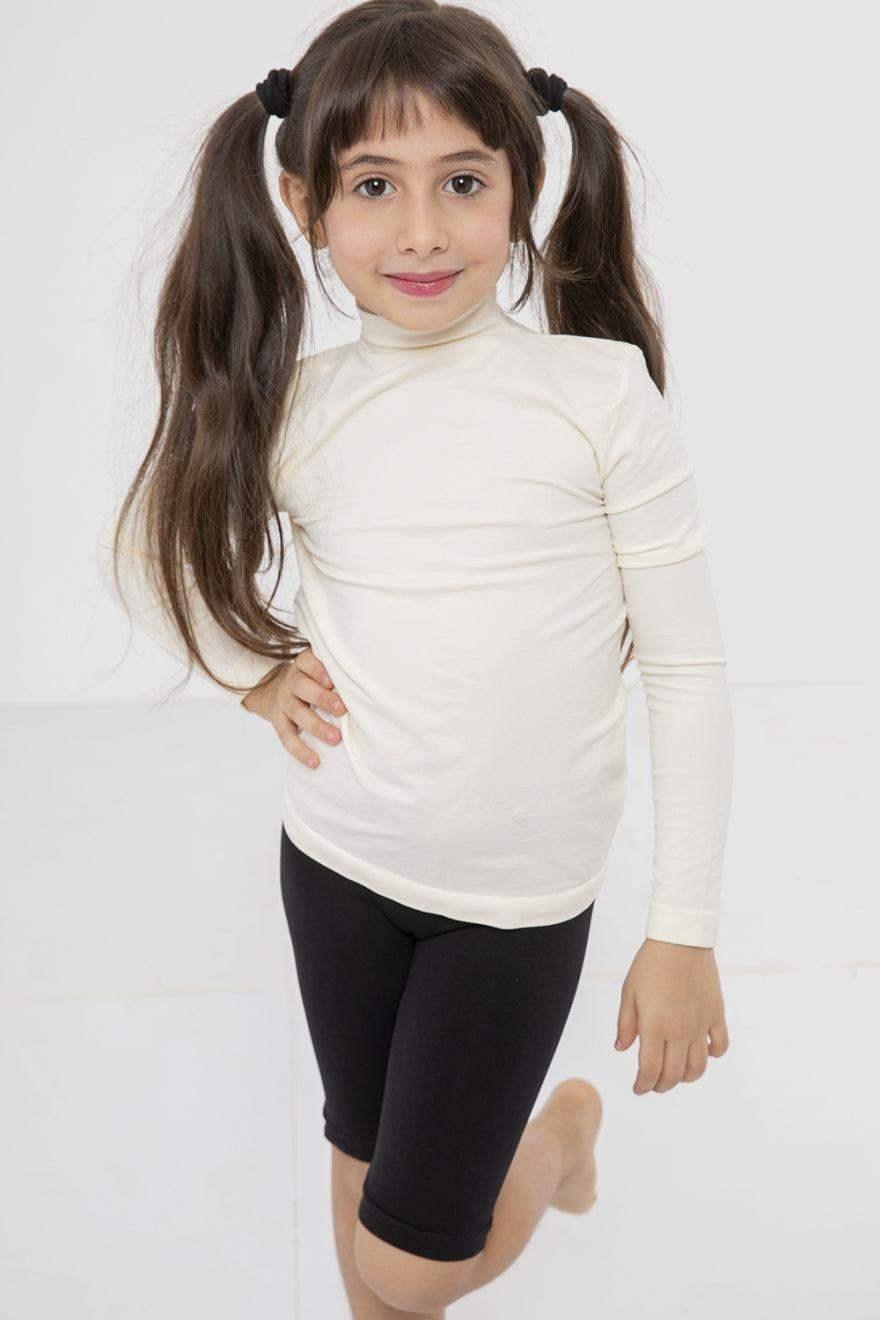 Girly Microfiber High Neck Top - Carina - كارينا