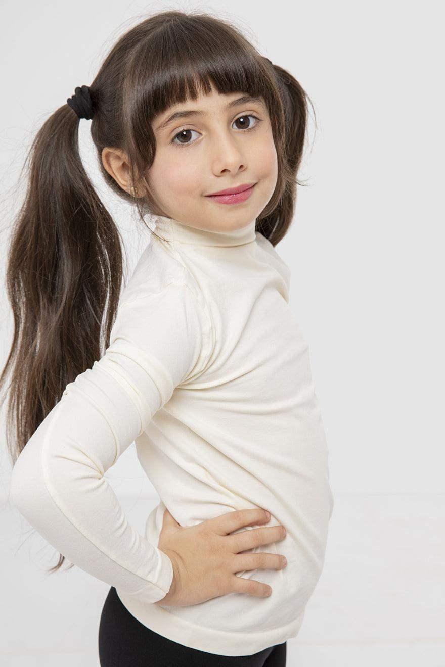 Girly Microfiber High Neck Top - Carina - كارينا