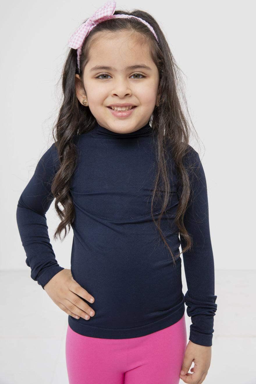 Girly Microfiber High Neck Top - Carina - كارينا