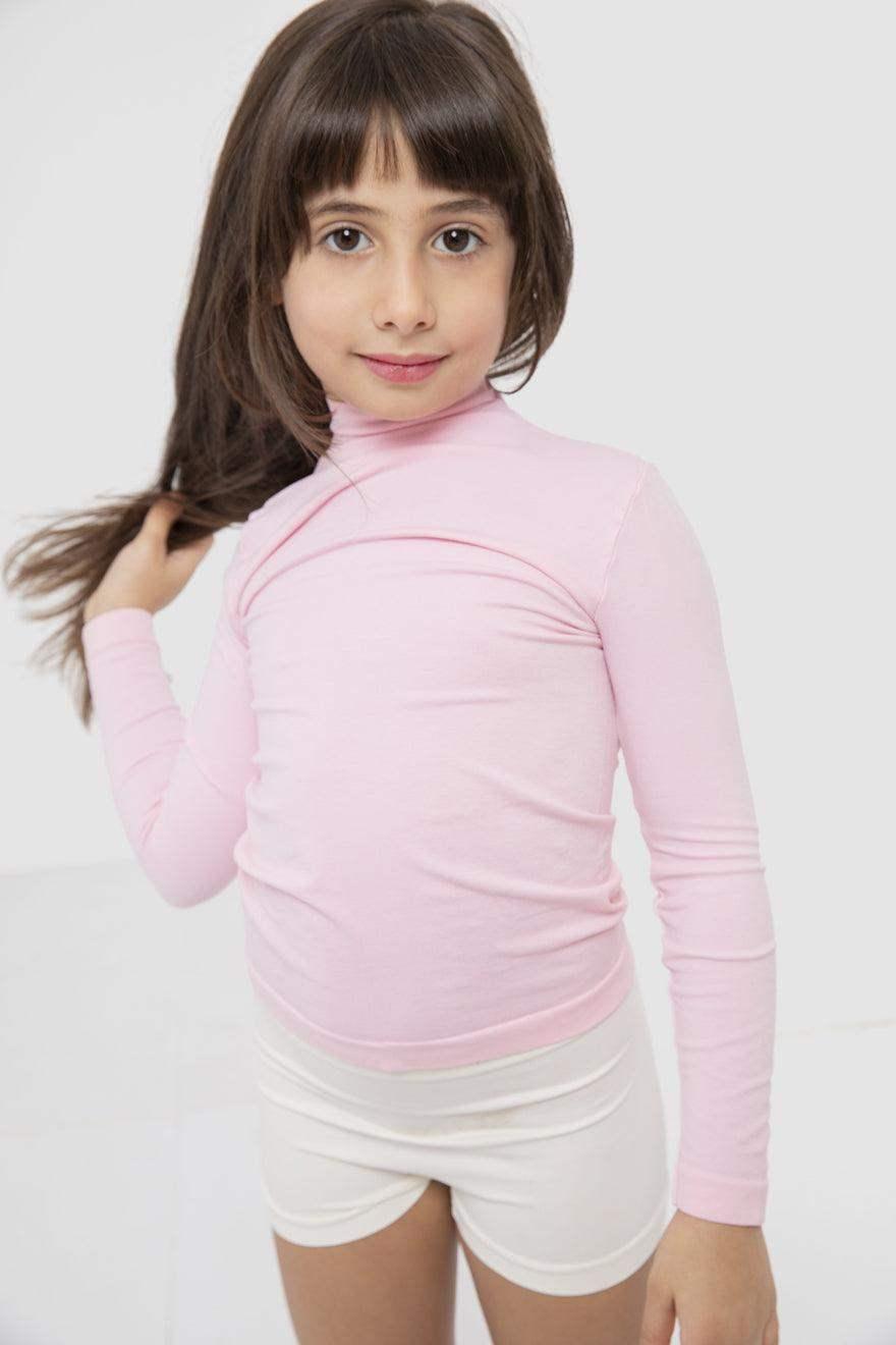 Girly Microfiber High Neck Top - Carina - كارينا