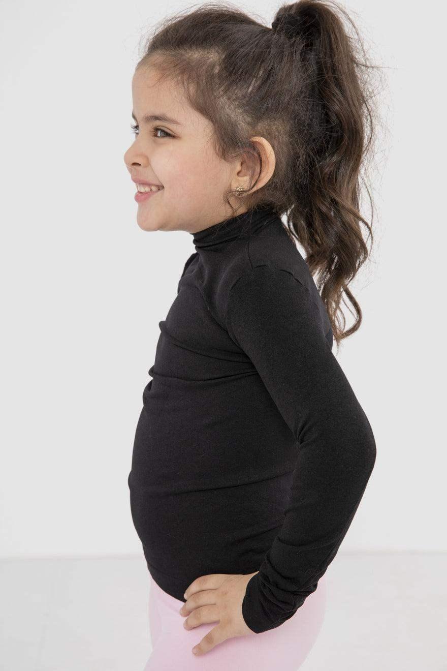 Girly Microfiber High Neck Top - Carina - كارينا