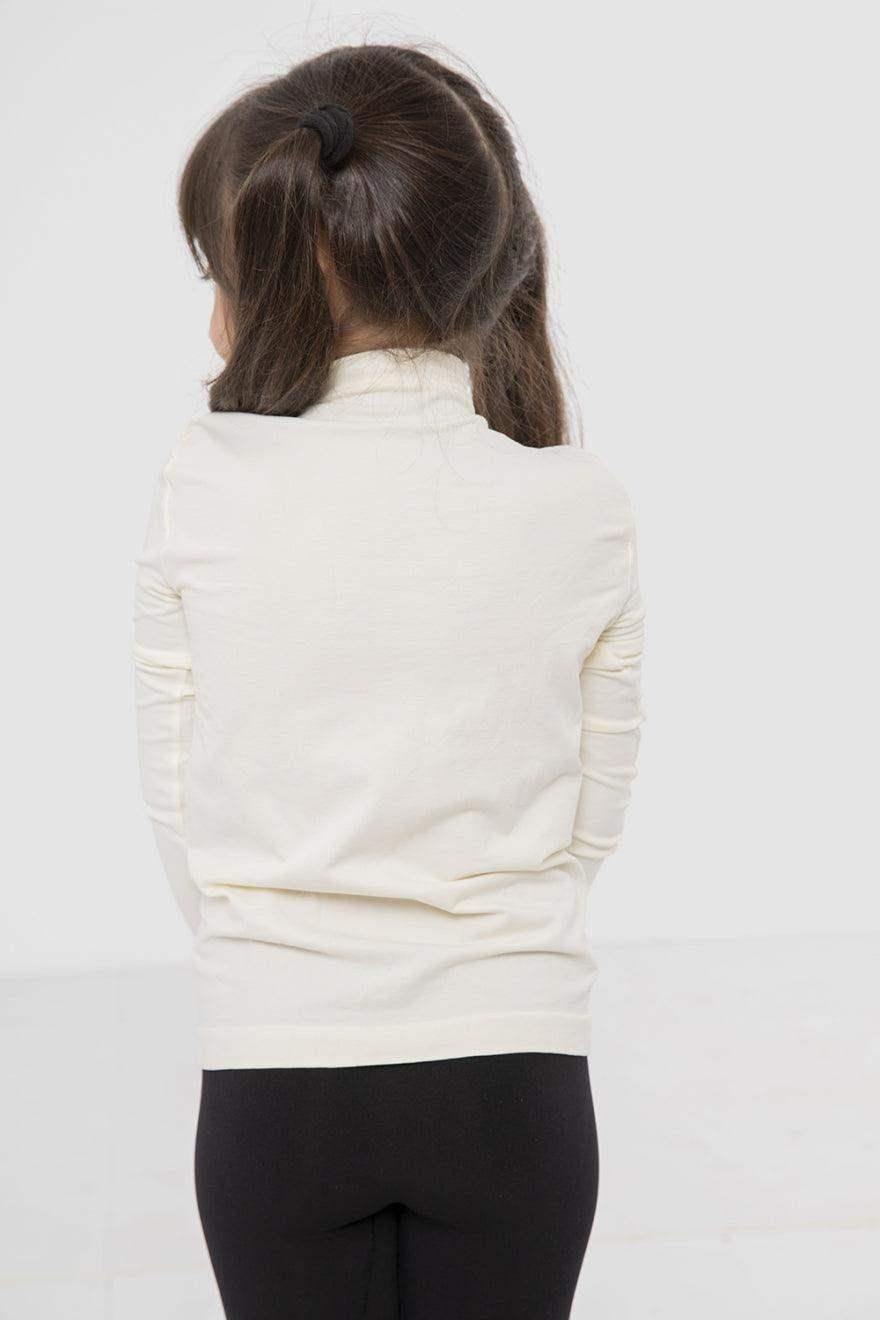 Girly Microfiber High Neck Top - Carina - كارينا