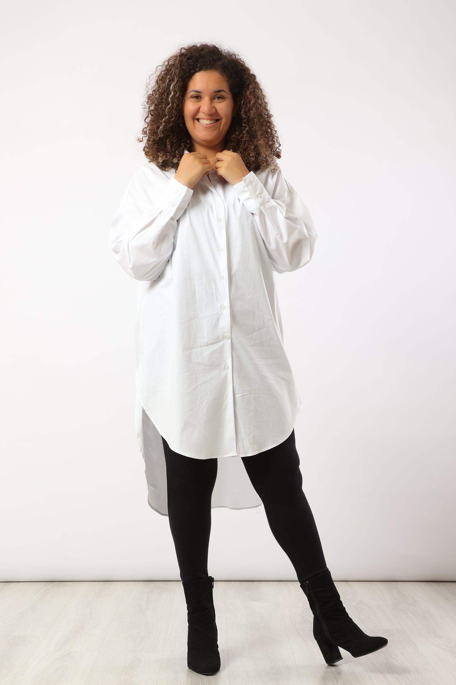 High low sales shirt plus size