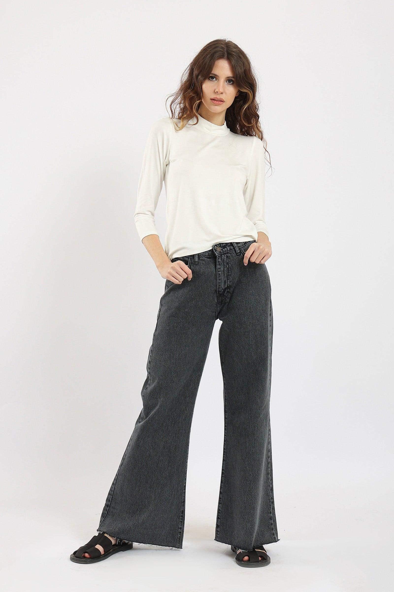 High Neck Long Sleeve Top - Carina - كارينا