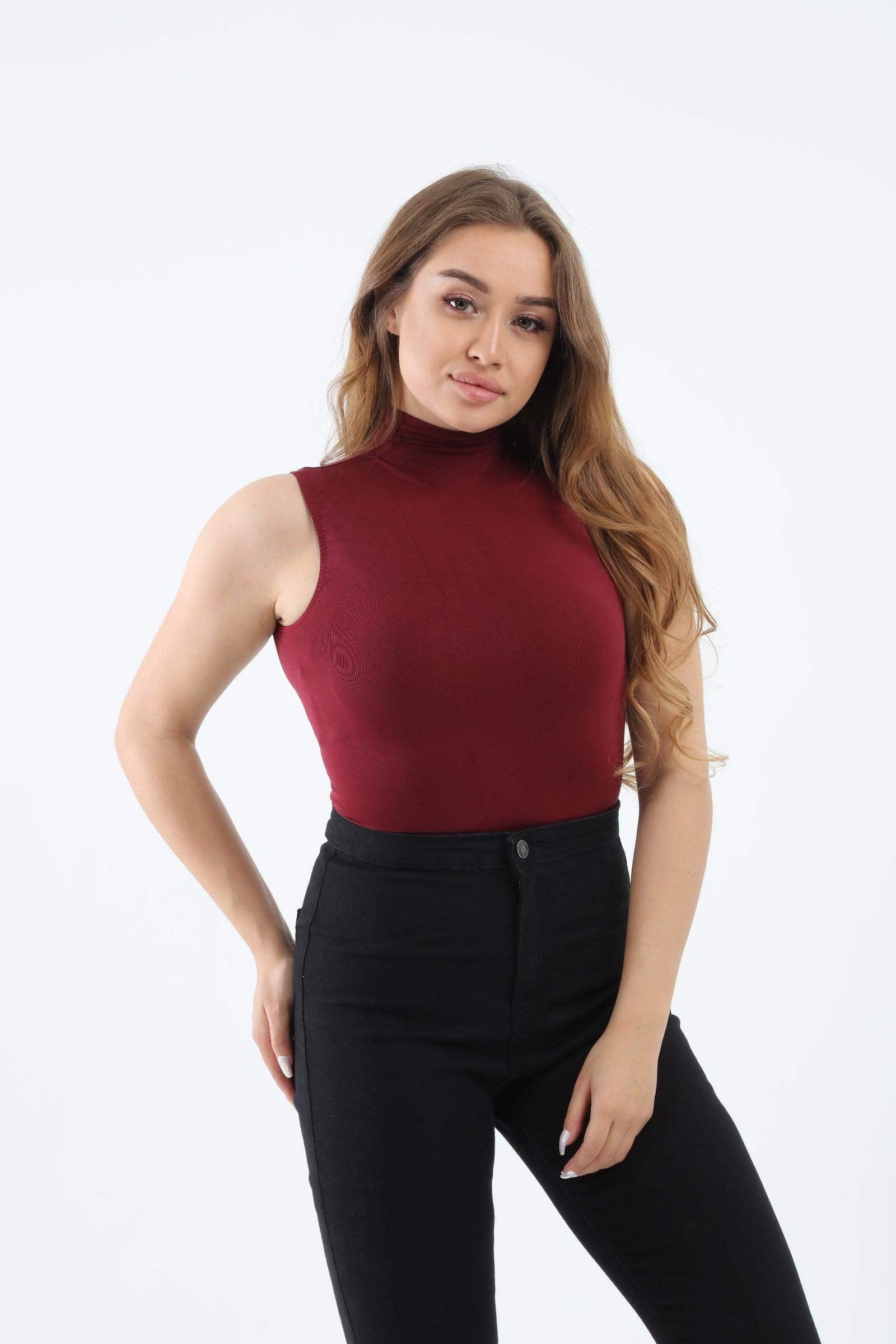 High Neck Sleeveless Top - Carina - كارينا