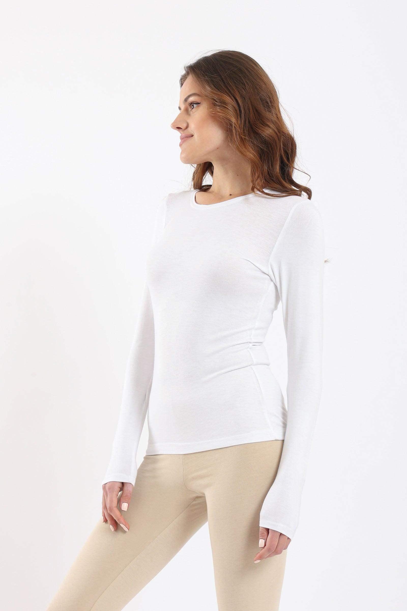 Long Sleeves Viscose Top - Carina - كارينا