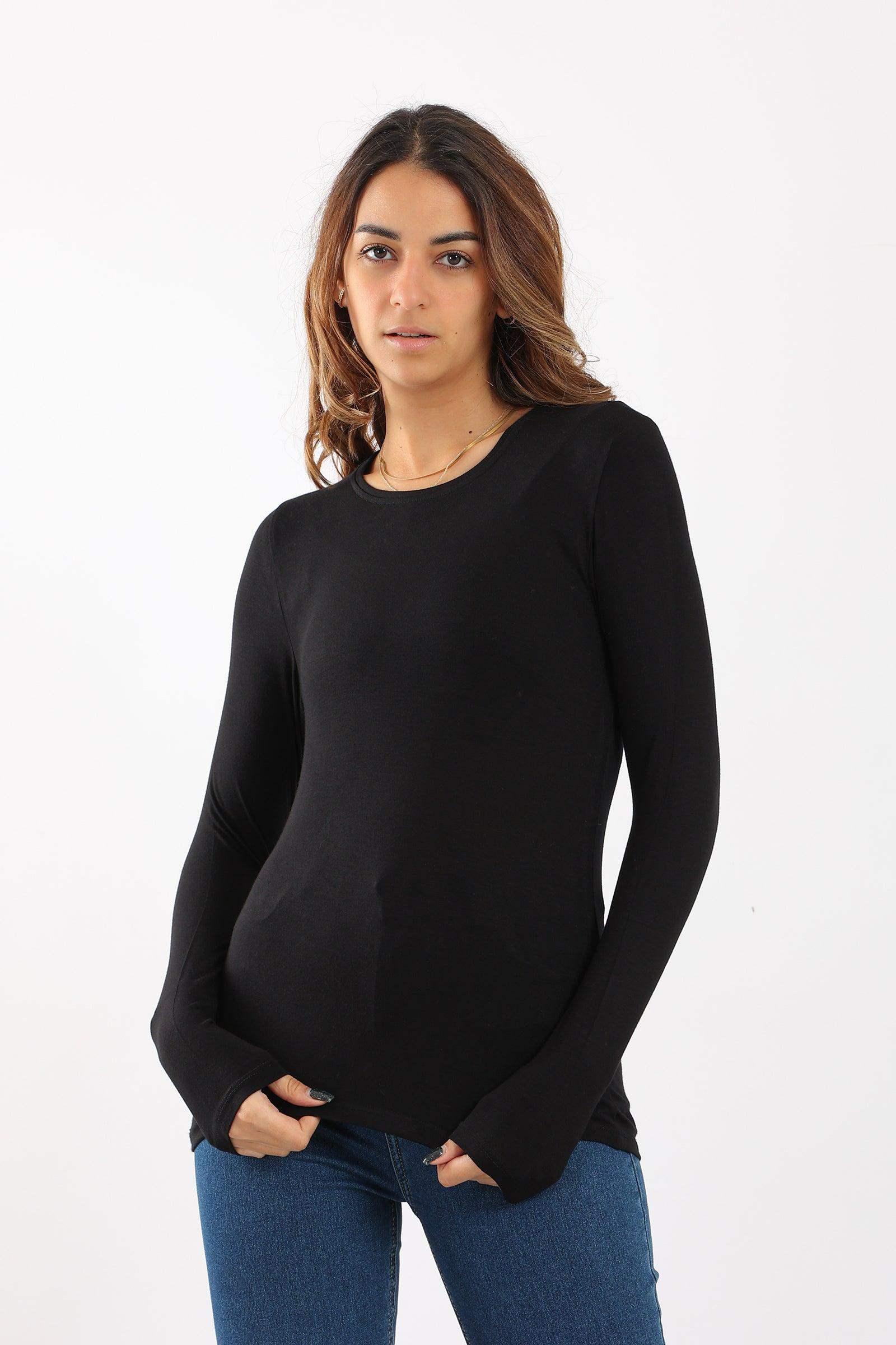 Long Sleeves Viscose Top - Carina - كارينا