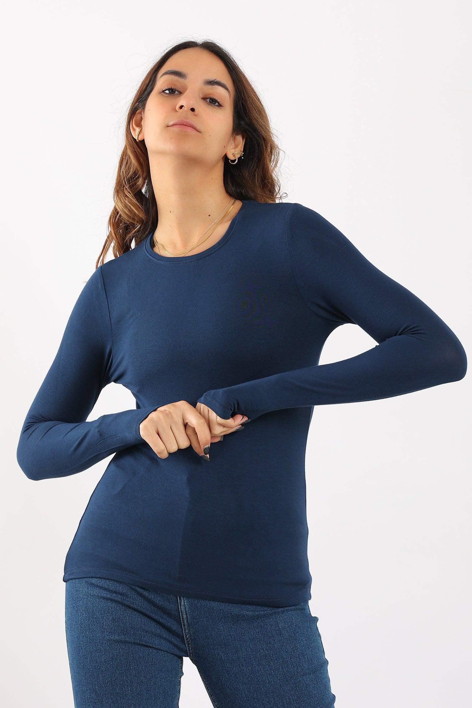 Long Sleeves Viscose Top - Carina - كارينا