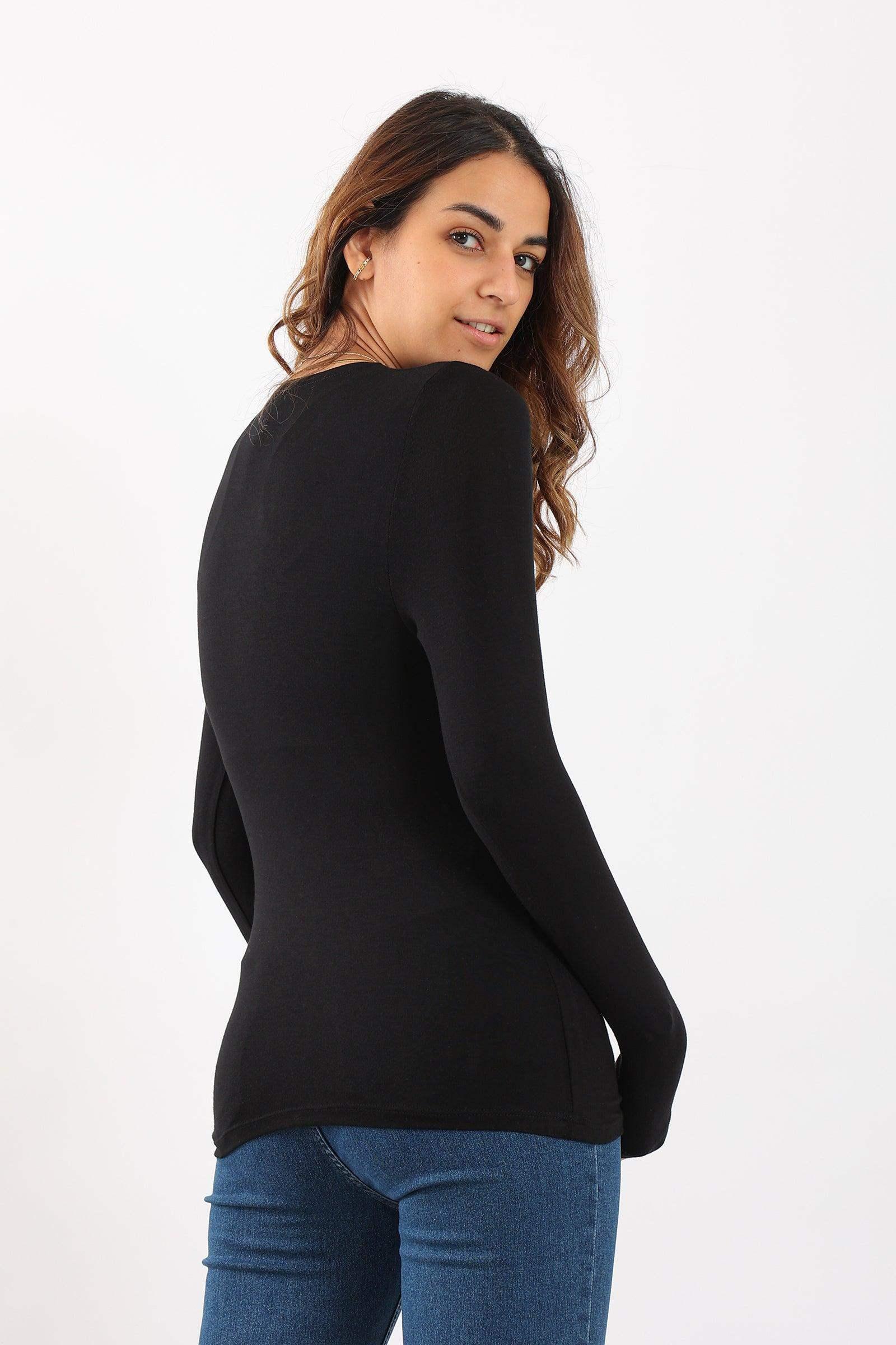 Long Sleeves Viscose Top - Carina - كارينا
