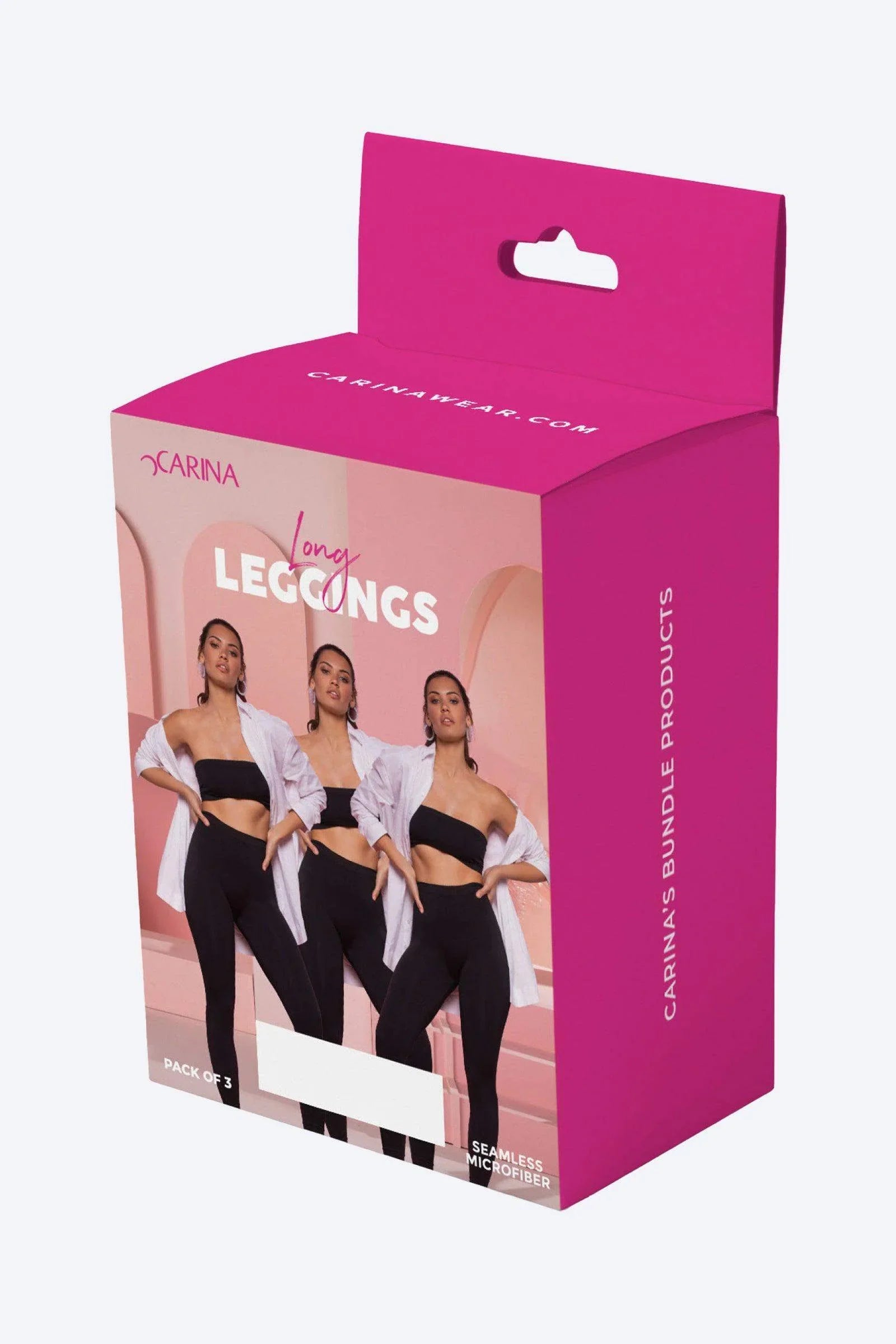 Microfiber Leggings (Pack of 3) - Carina - كارينا