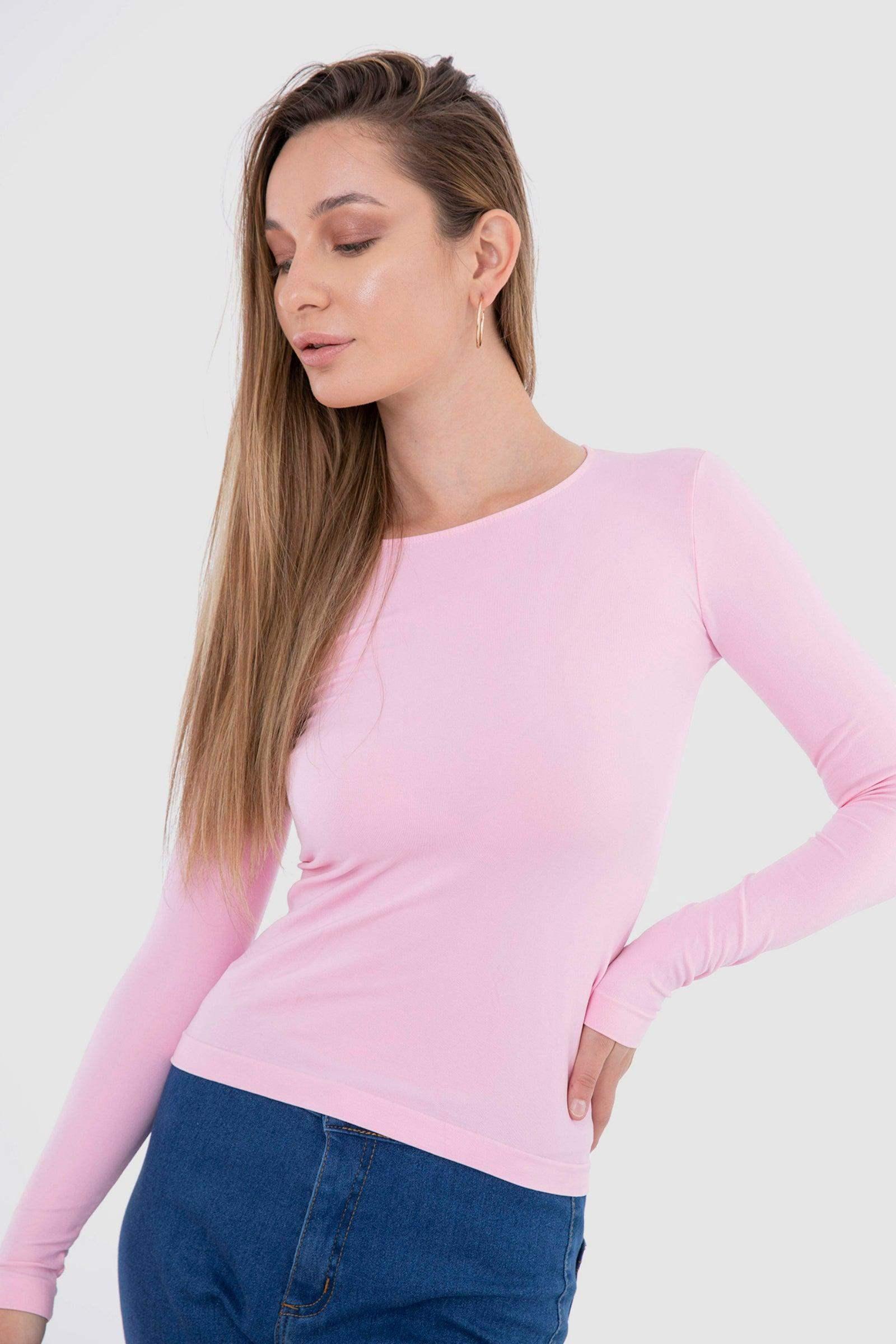 Microfiber Long Sleeves Top - Carina - كارينا