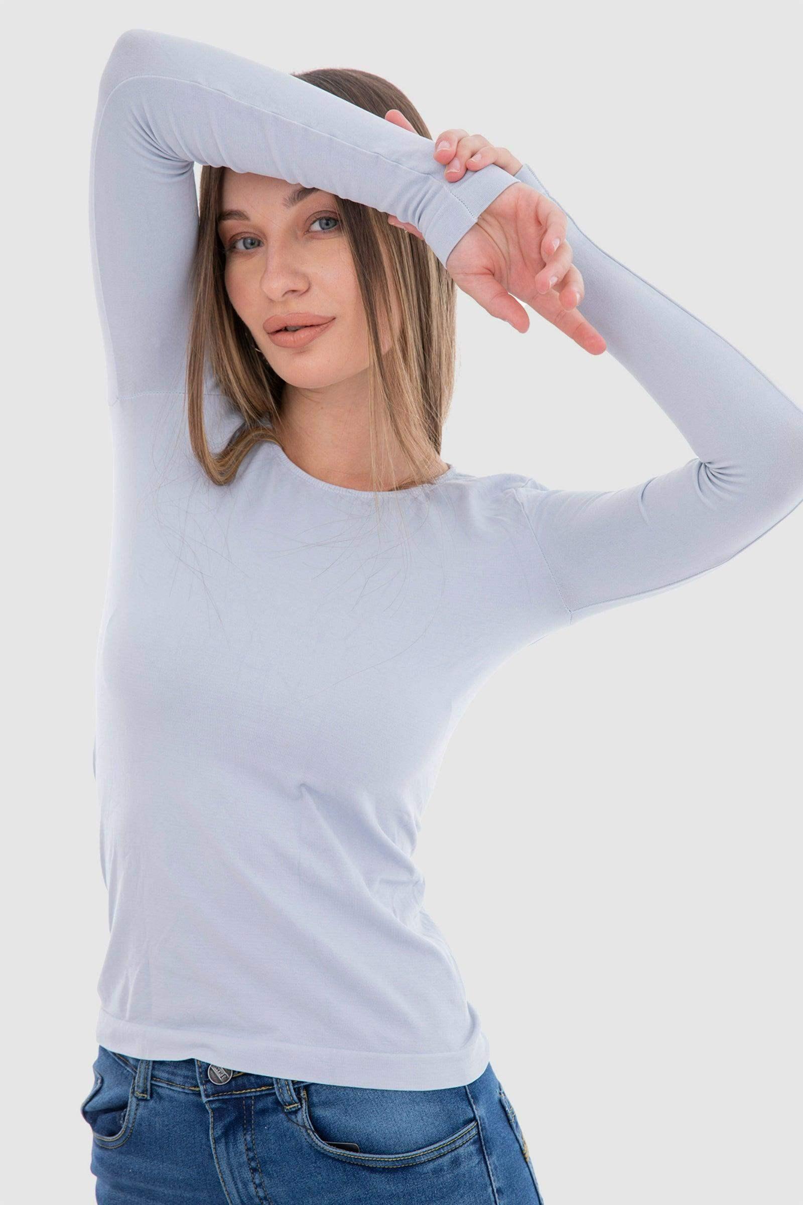 Microfiber Long Sleeves Top - Carina - كارينا