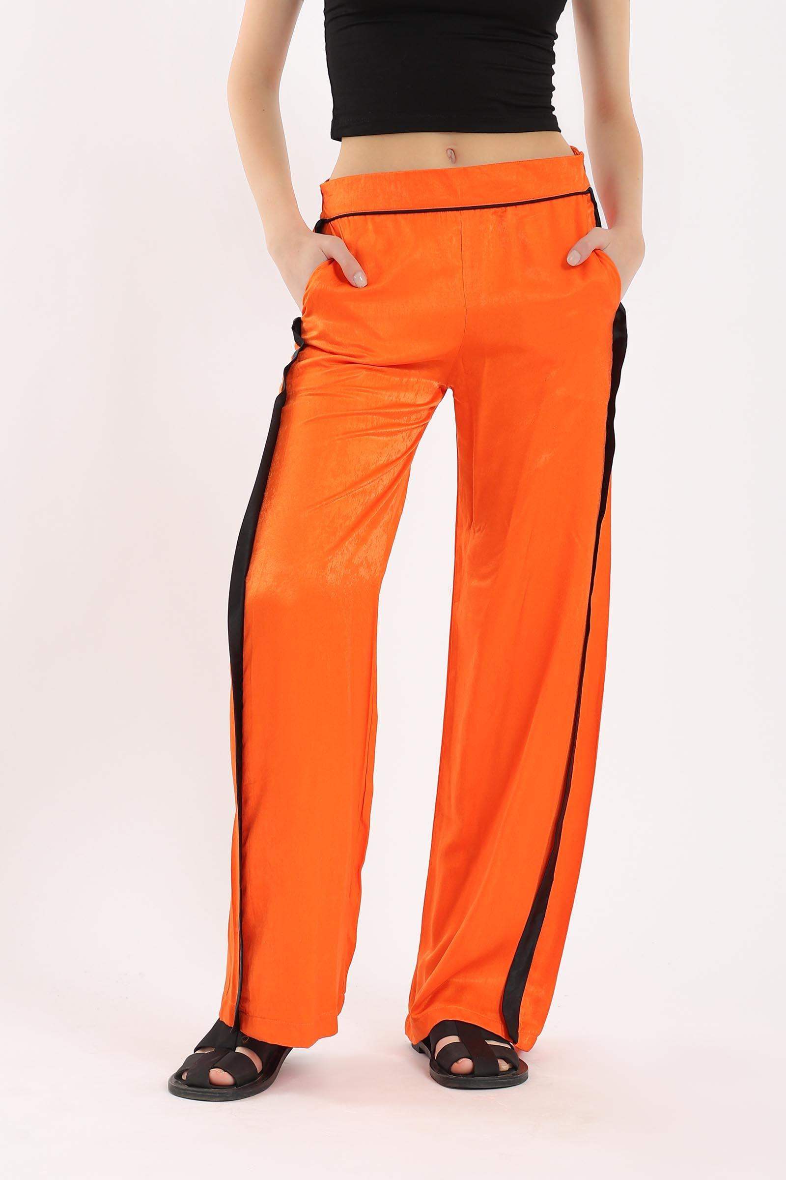 Orange Wide Leg Pants - Carina - كارينا