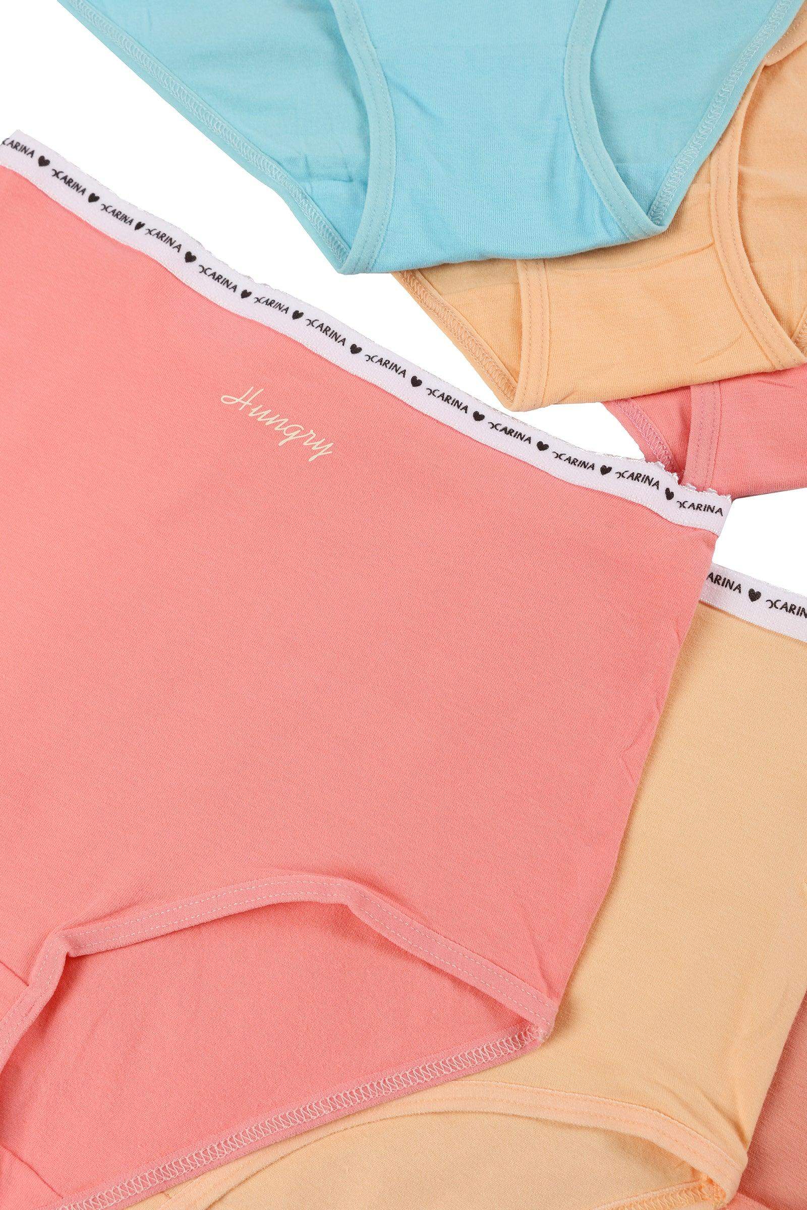 Pack of 10 Colored Full Brief - Carina - كارينا