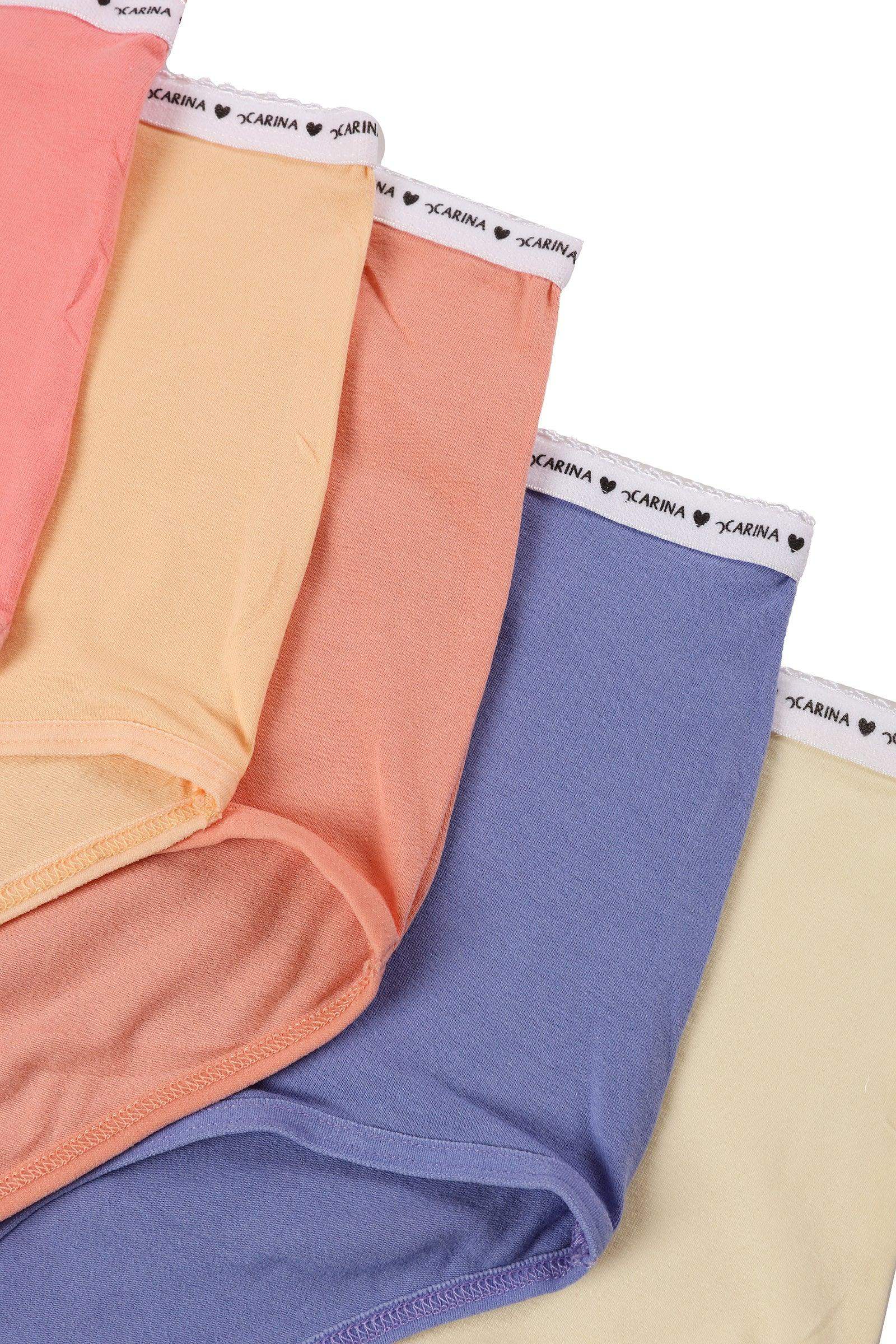 Pack of 10 Colored Full Brief - Carina - كارينا