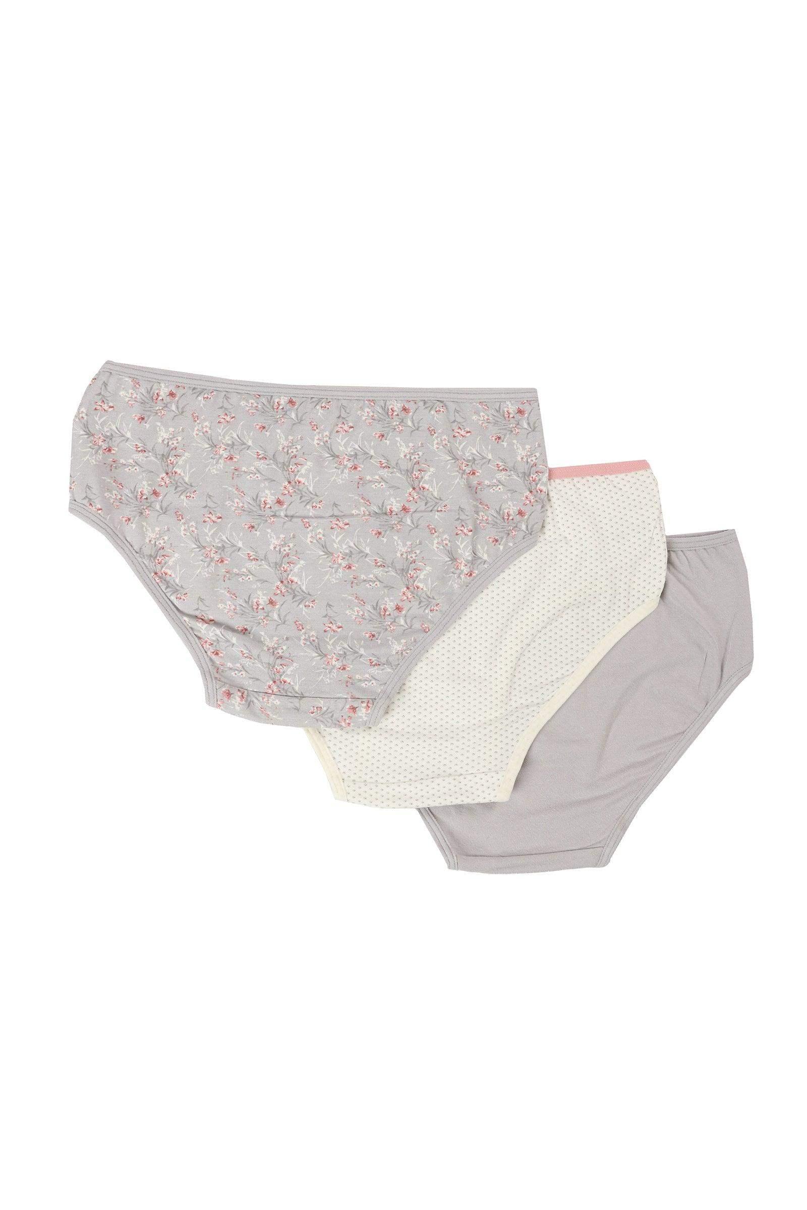 Pack of 3 Colored Brief Panties - Carina - كارينا