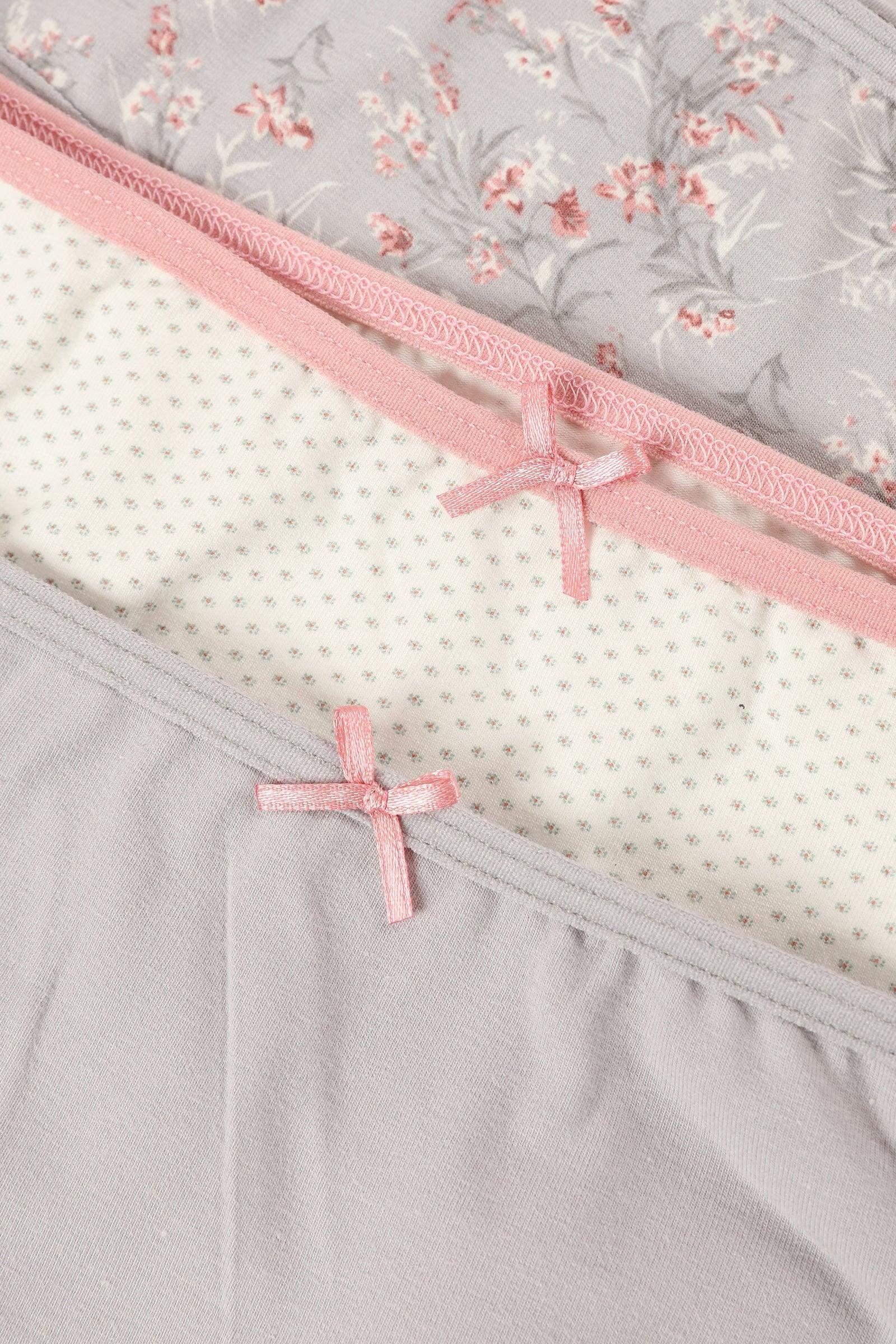 Pack of 3 Colored Brief Panties - Carina - كارينا