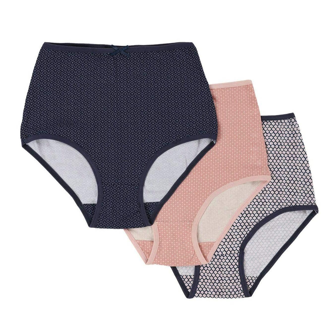 Pack of 3 Colored Full Brief - Carina - كارينا