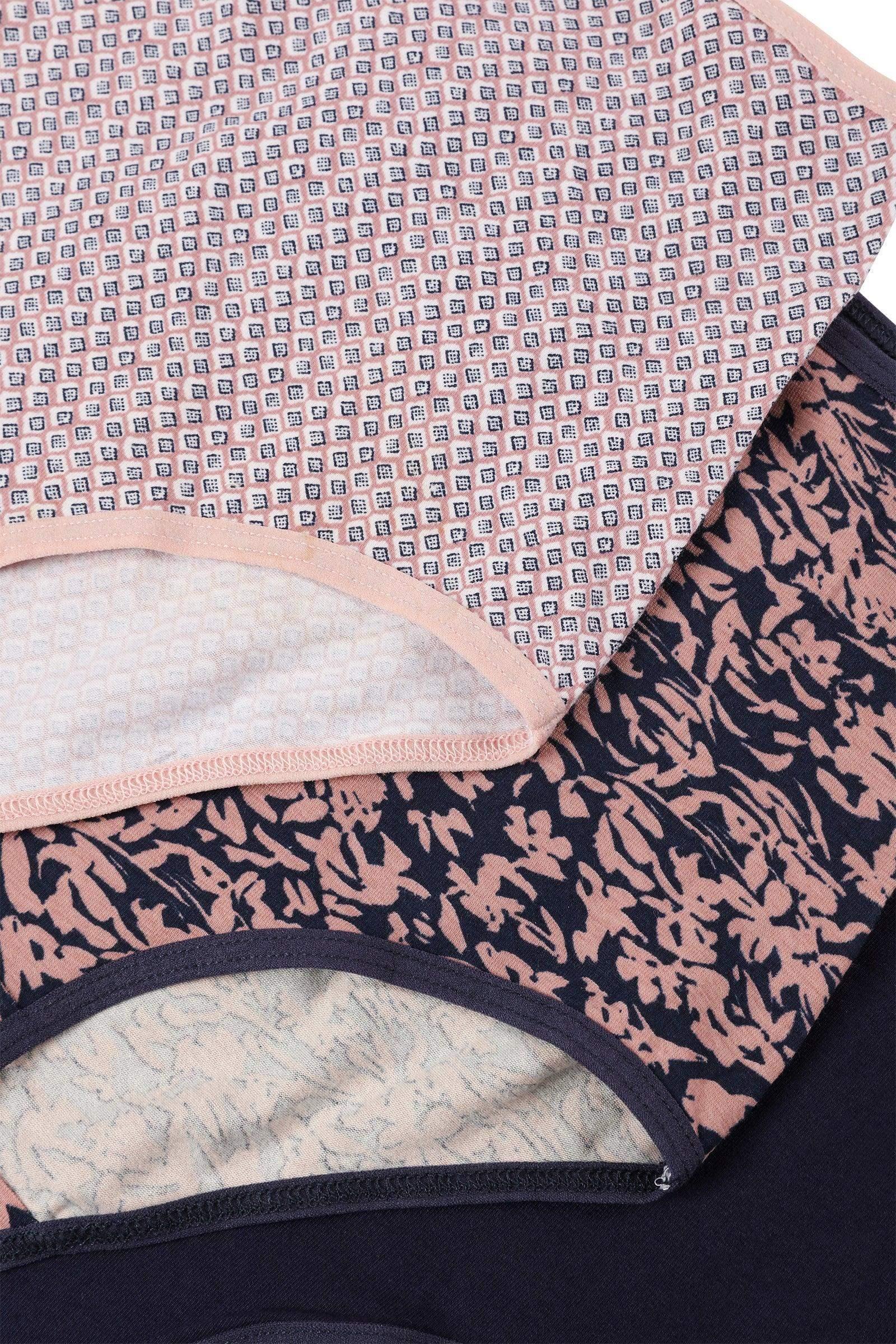 Pack of 3 Colored Full Brief - Carina - كارينا