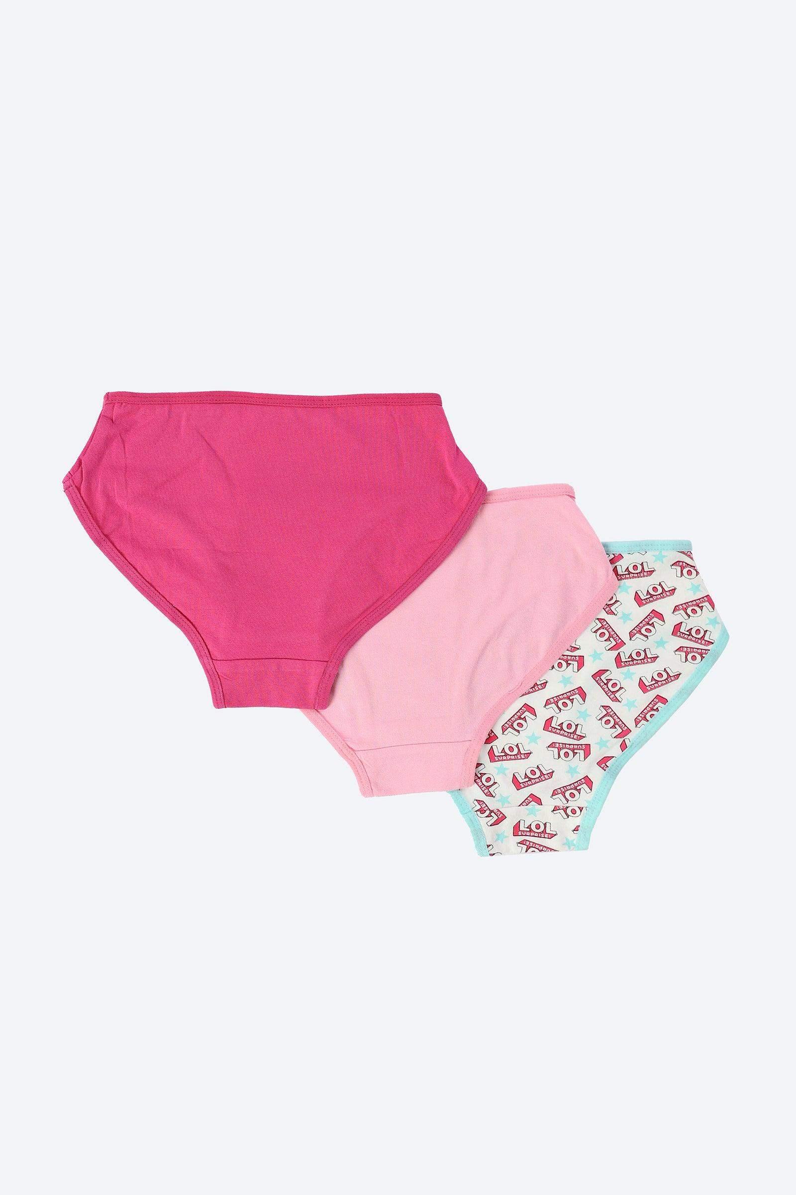 Pack of 3 Girly Brief Panties - Carina - كارينا