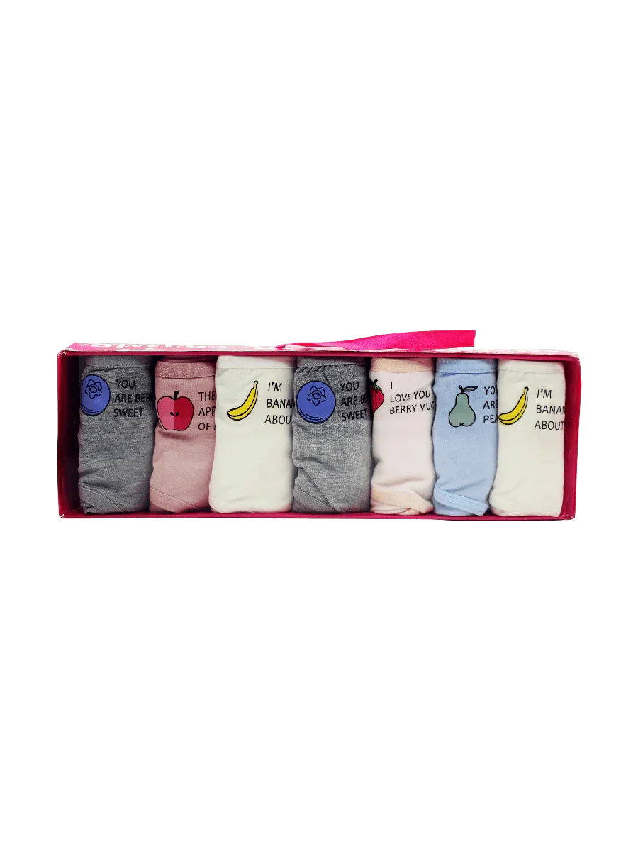 Pack of 5 Colored Full Brief Panties - Carina - كارينا
