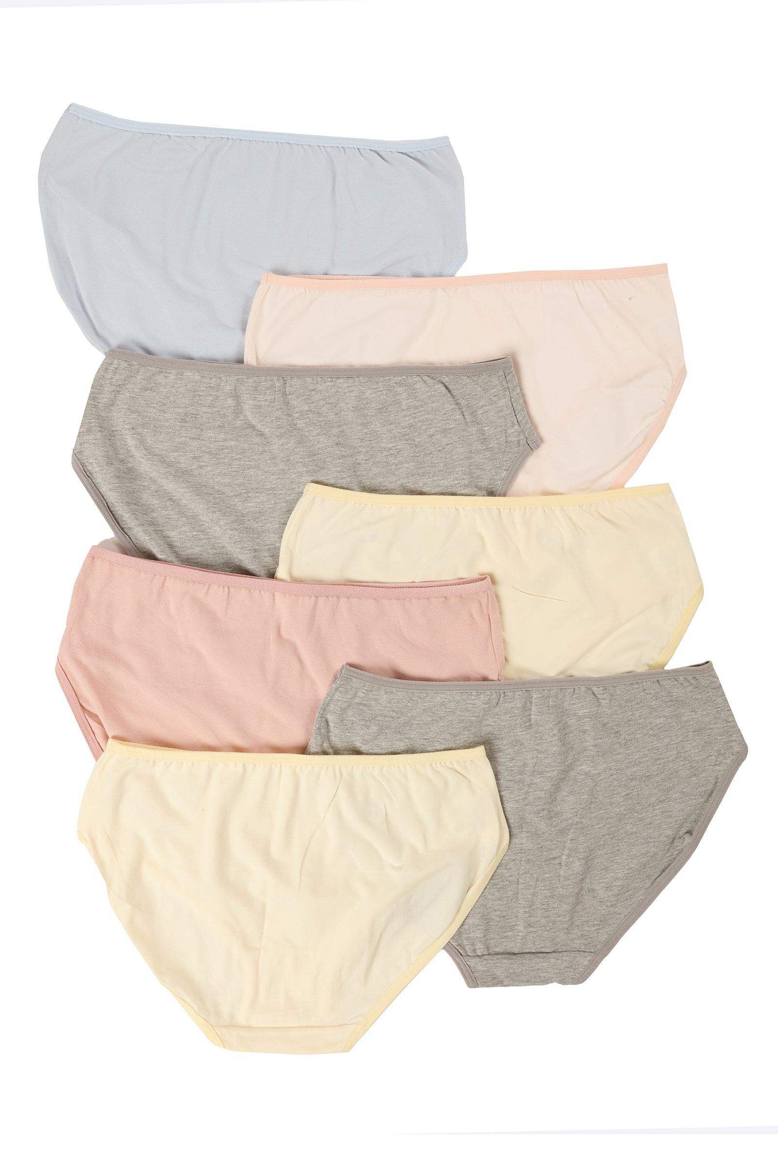 Pack of 7 Colored Brief Panties - Carina - كارينا