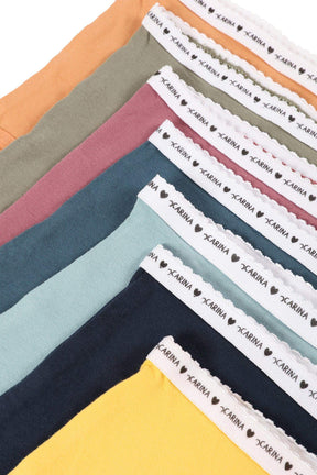 Pack of 7 Colored Full Brief - Carina - كارينا