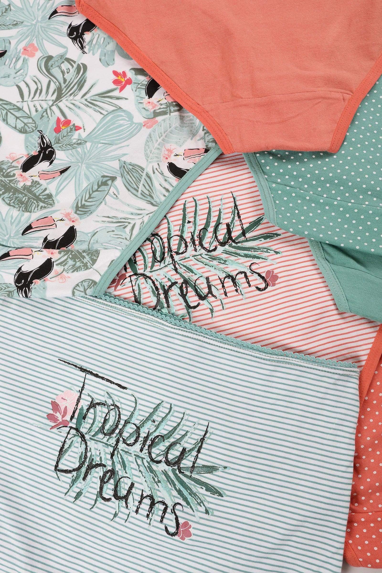 Pack of 7 Colored Full Brief - Carina - كارينا