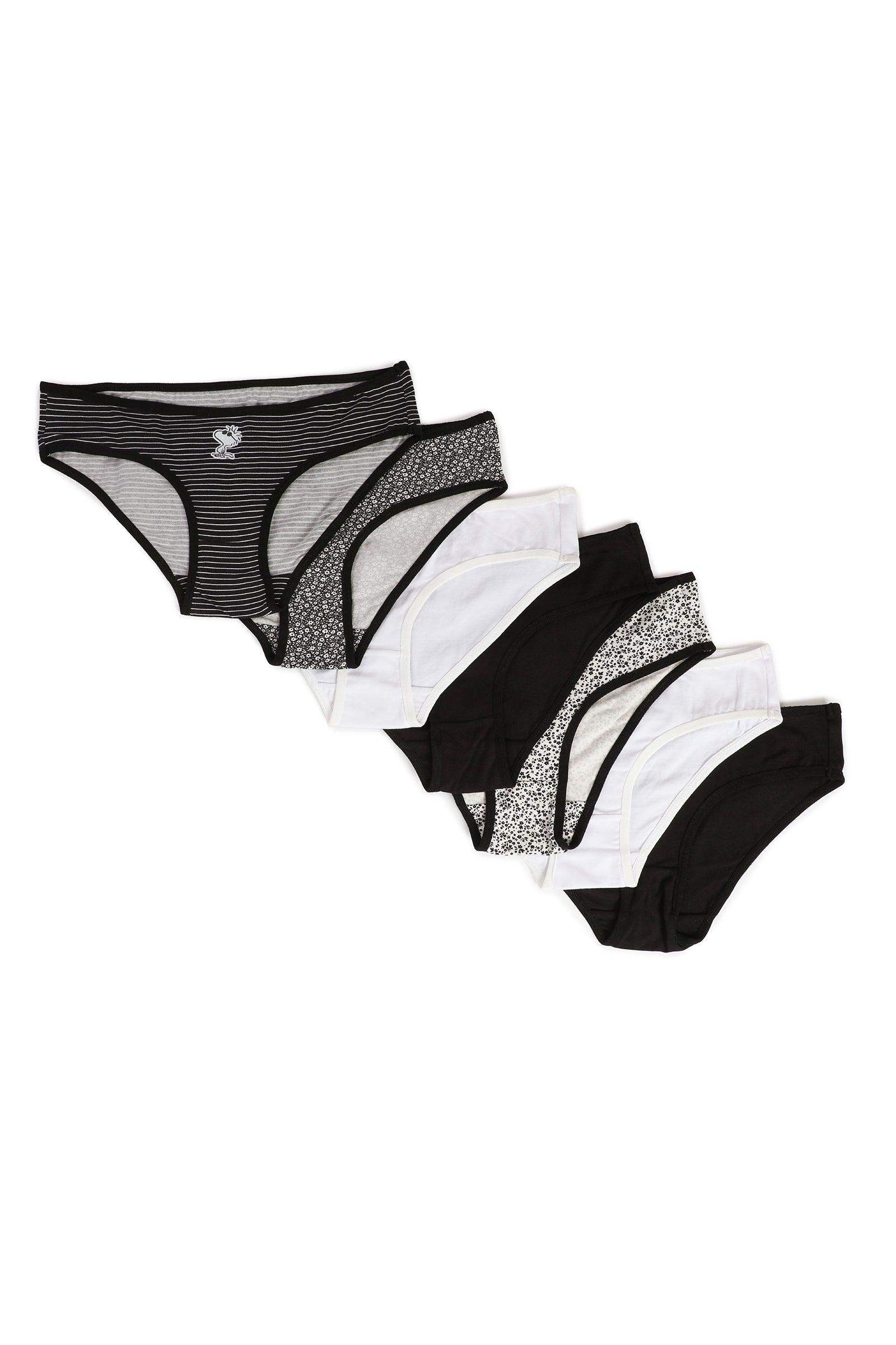 Pack of 7 Cotton Bikini Panties - Carina - كارينا